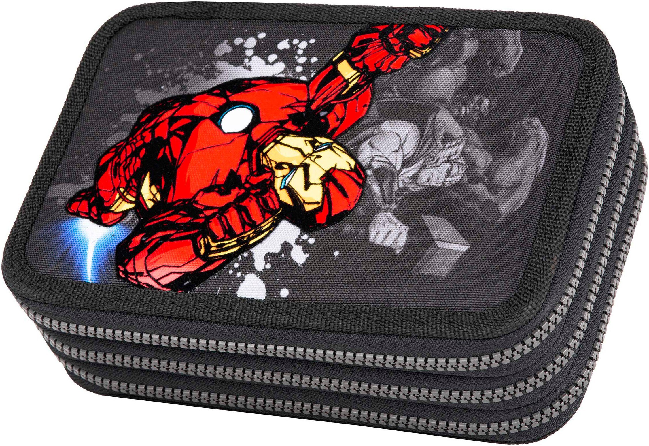 CoolPack Federmäppchen Etui, Marvel, Avengers, befüllt