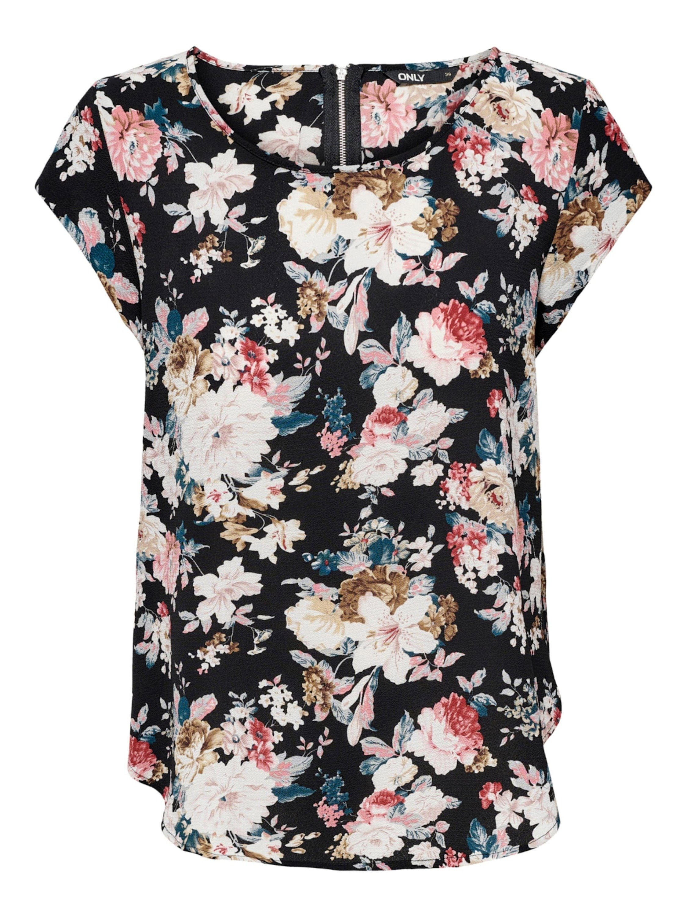 ONLY Kurzarmbluse (1-tlg) Cut-Outs