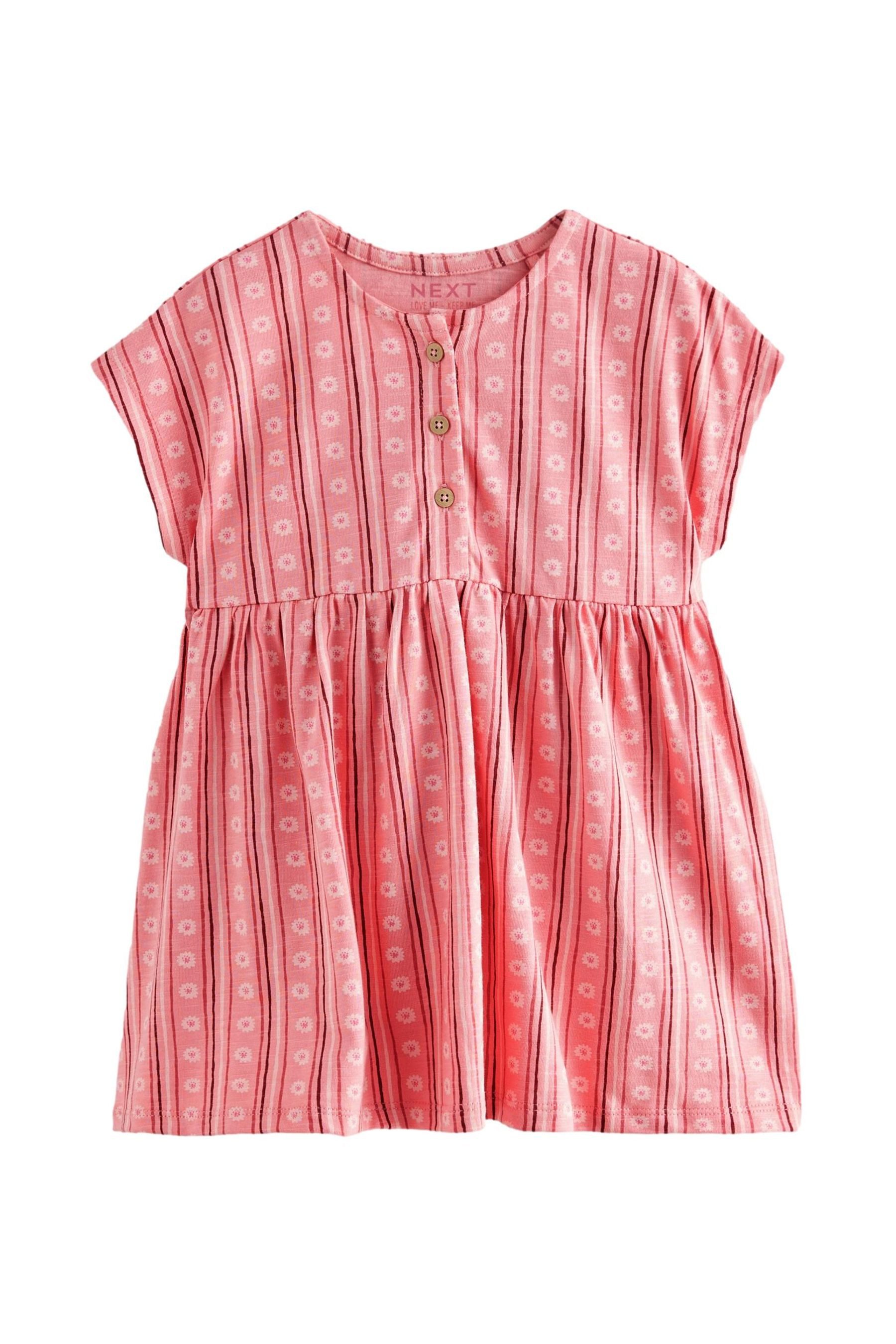 Jerseykleid Kurzärmliges Kleid aus 100% Baumwoll-Jersey