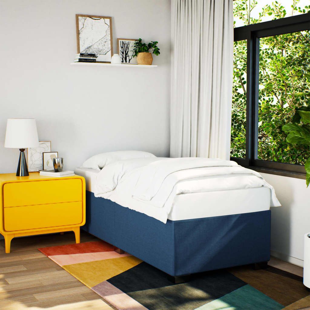 vidaXL Bett Boxspringbett mit Matratze Blau günstig online kaufen