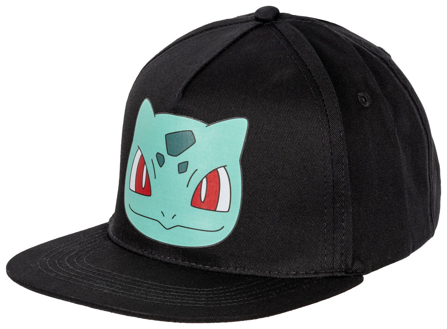 POKEMON JUEGO DE CARTAS Snapback Cap Kappe - Pokémon - Bisasam schwarz (NEU & OVP)