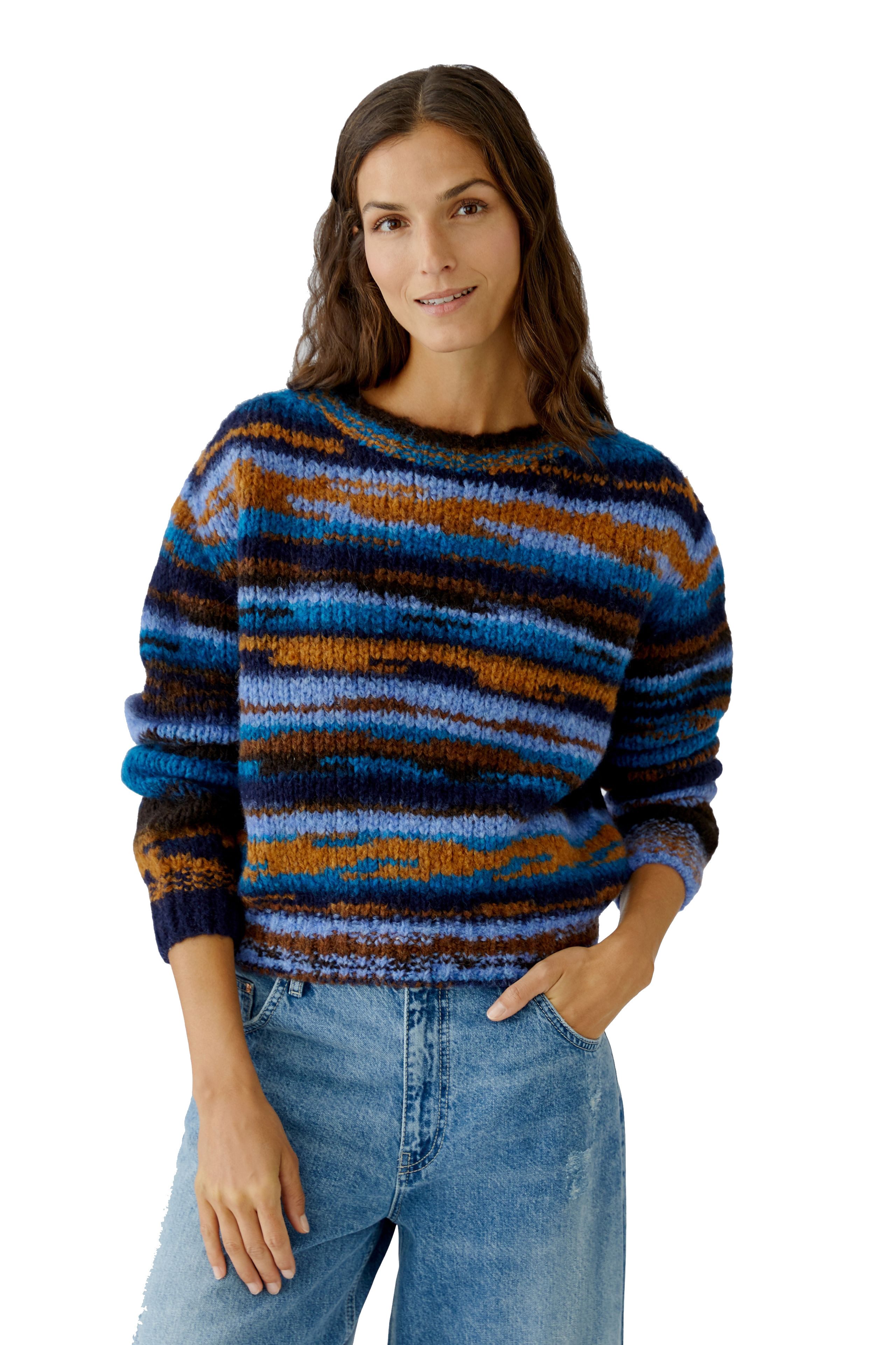 Oui Strickpullover Oui Damen Pullover dark günstig online kaufen
