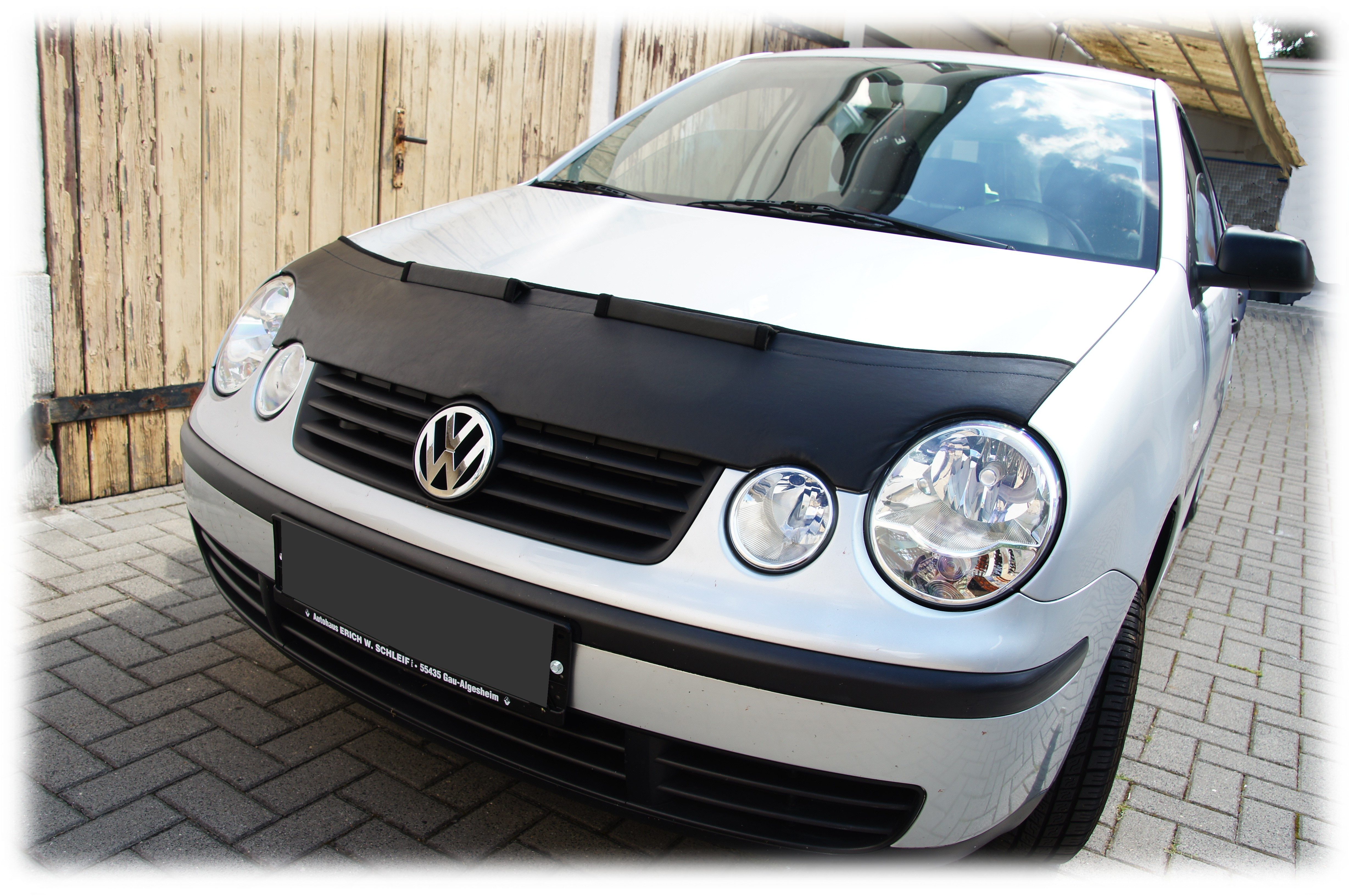 Autoplane Steinschlagschutz für VW Volkswagen Polo IV Typ 9N 01-05 Haubenbra Bra