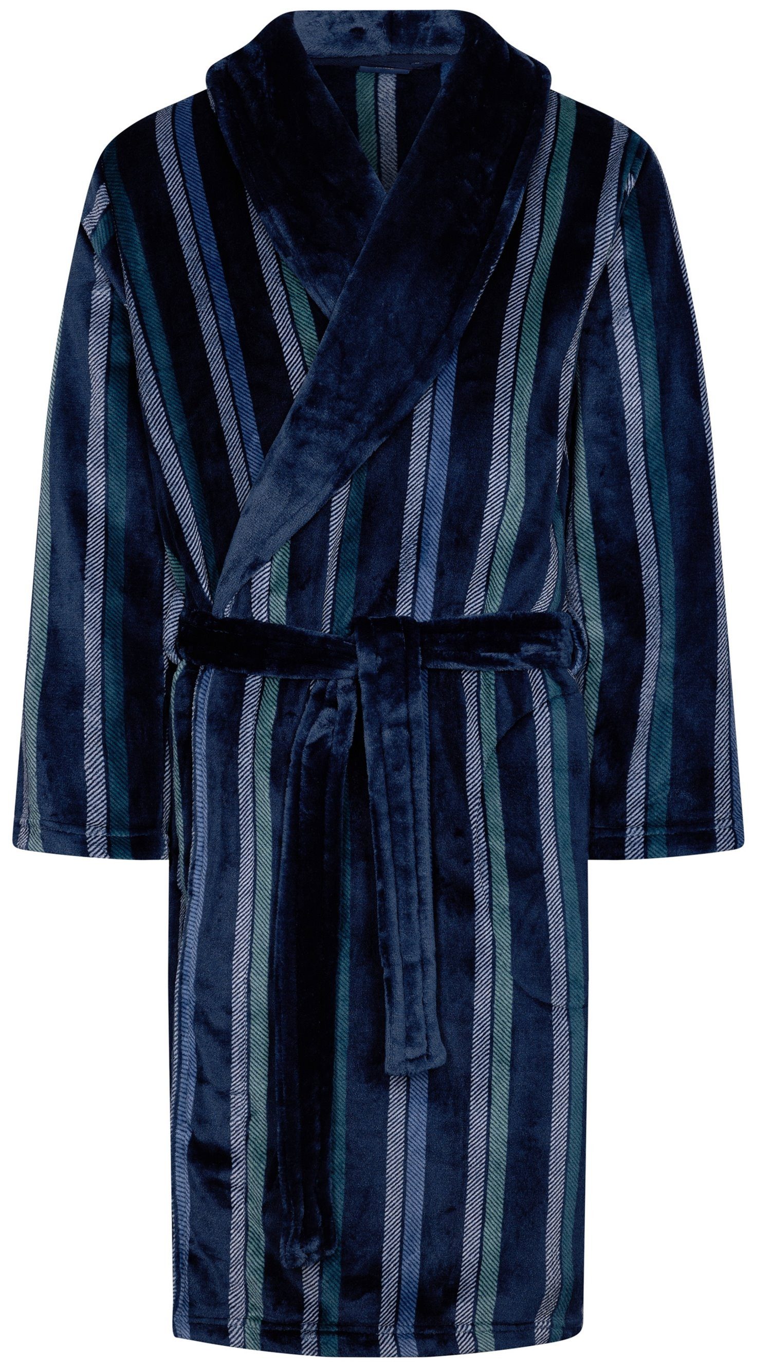 Pastunette Herrenbademantel Herren Fleece, Midi, Polyester, Schalkragen, Gü günstig online kaufen