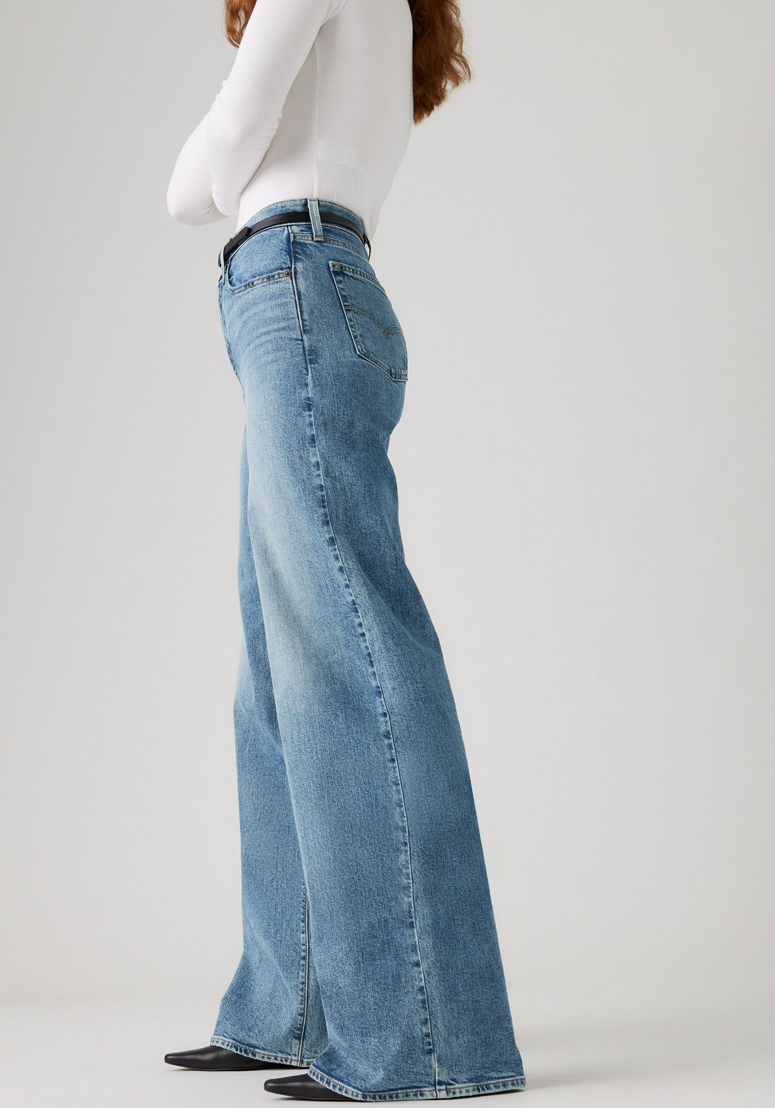Levi's® Schlagjeans Levi's® 728 High-Rise Wide-Leg Jeans weite Beinform