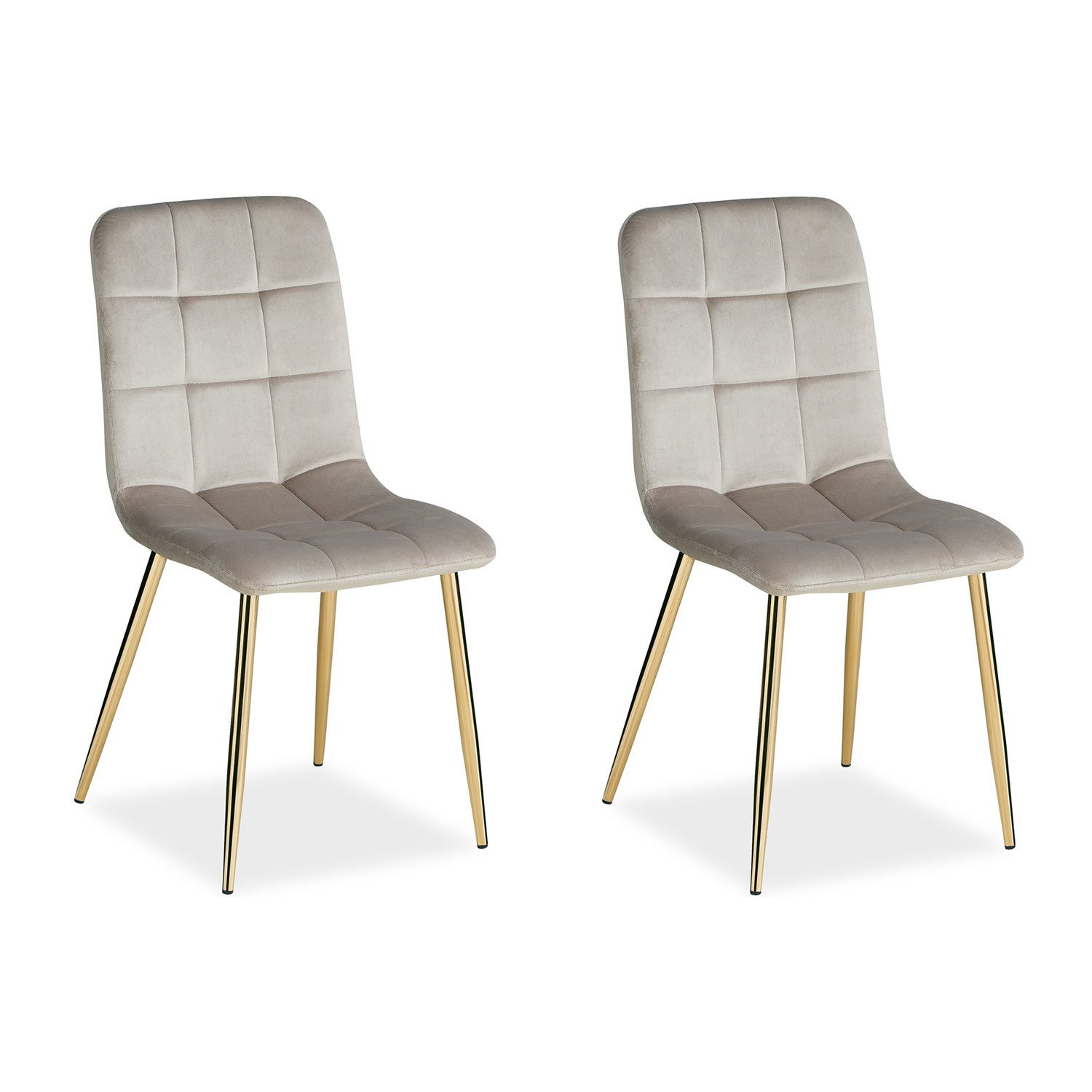 Homestyle4u Polsterstuhl Küchenstuhl modern Esszimmer Grau günstig online kaufen