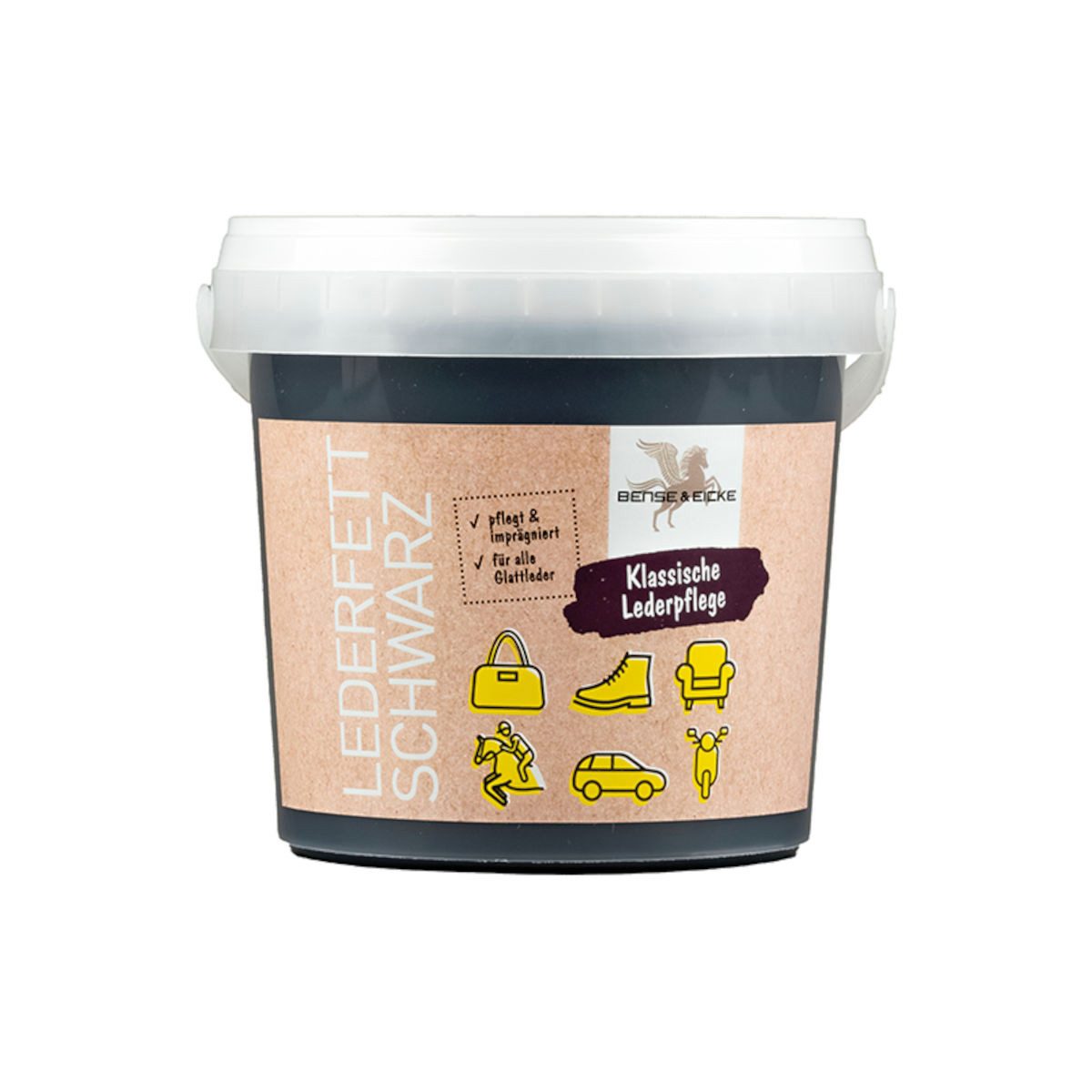 Bense & Eicke Lederfett schwarz 500 ml Lederfett (Packung)