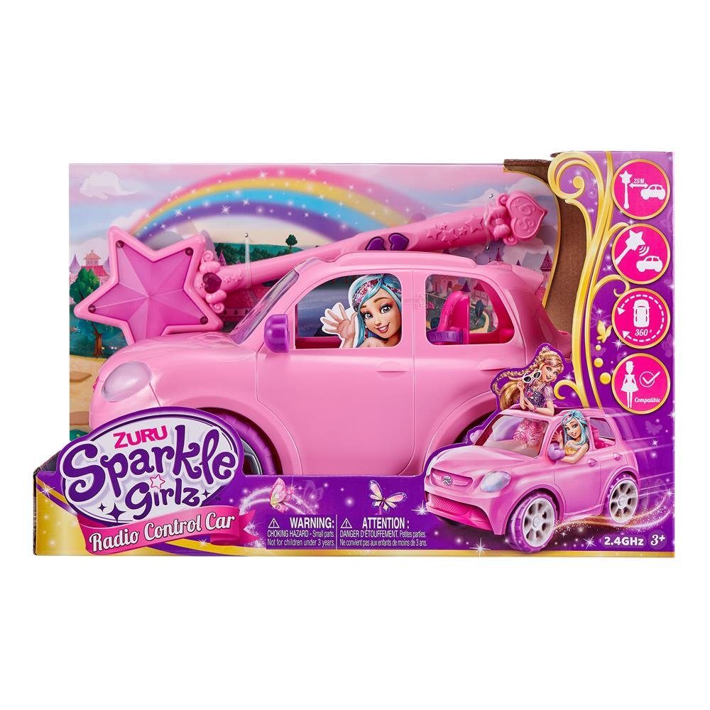 ZURU Spielzeug-Auto »Sparkle Girlz Funkferngesteuertes Auto«, mit  Zauberstab, passend für 2 Puppen, ferngesteuertes Auto, Spielzeugauto mit  Fernsteuerung, 25 m Reichweite, rosa/pink online kaufen | OTTO