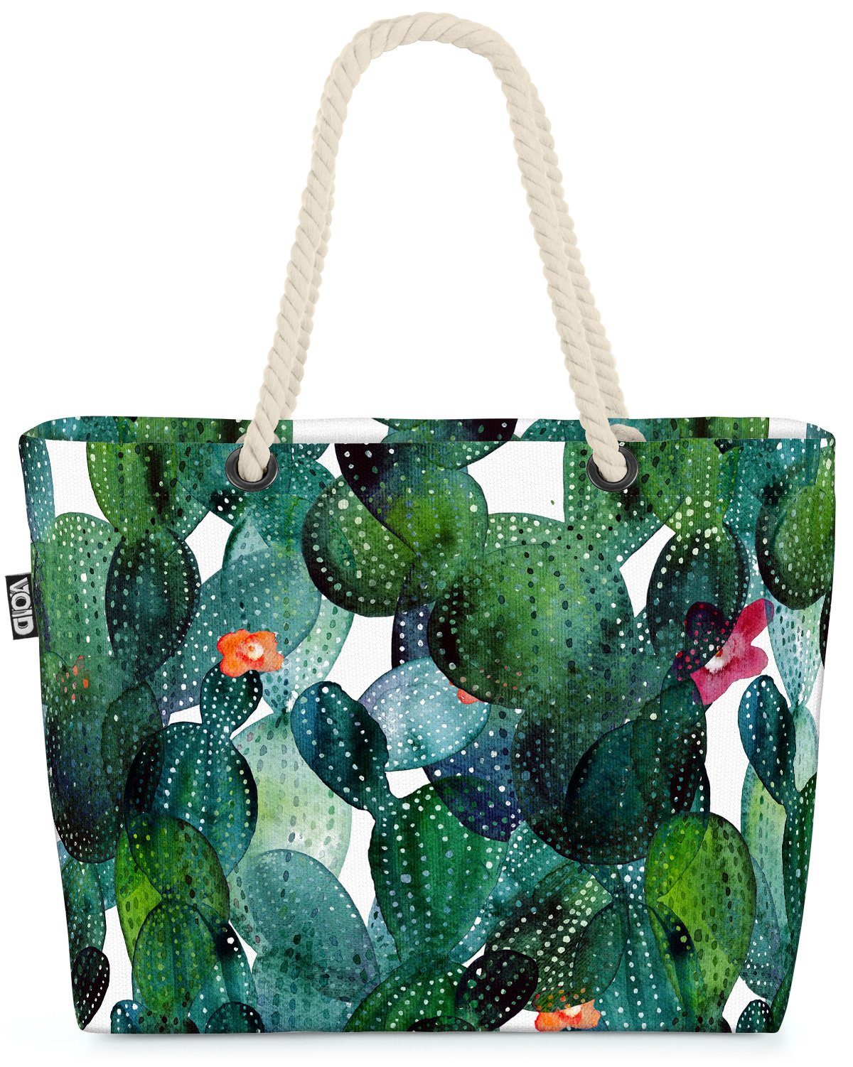 VOID Strandtasche (1-tlg), Kaktus Kaktusblüte Pflanzen kakteen kaktus zimmerpflanze kakteenblüte
