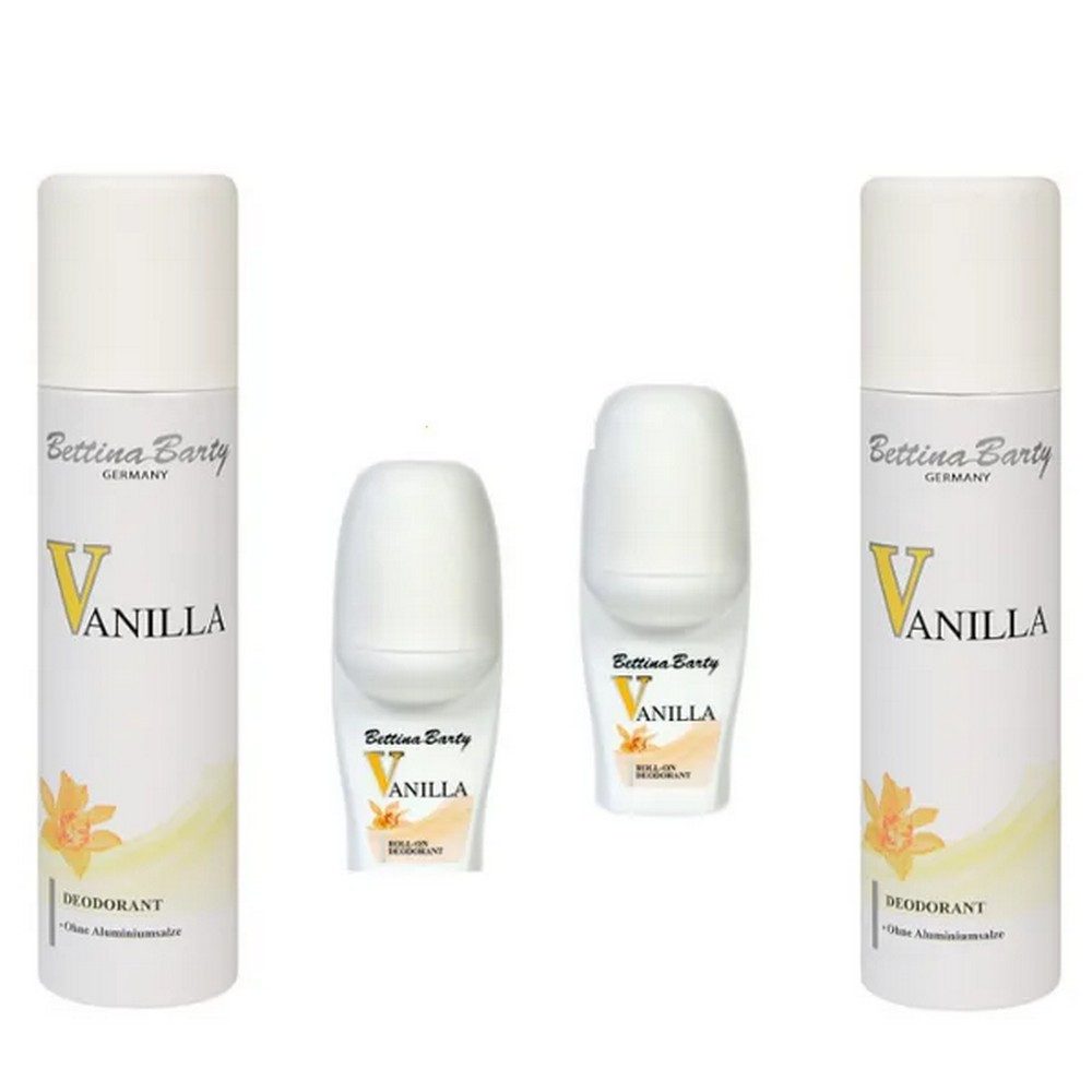 Bettina Barty Deo-Set Vanilla Deodorant Roll-On 2 x 50 ml & Deospray 2 x 150 ml