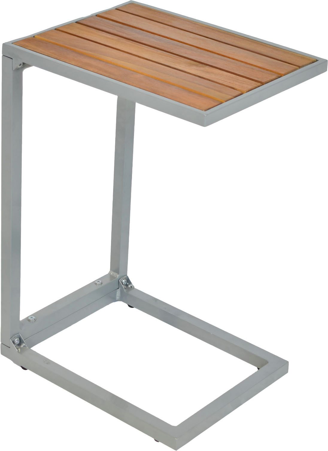 MERXX Gartenliege Naxos, Set, 2 St., Applikationen aus Akazienholz, inkl. Beistelltisch