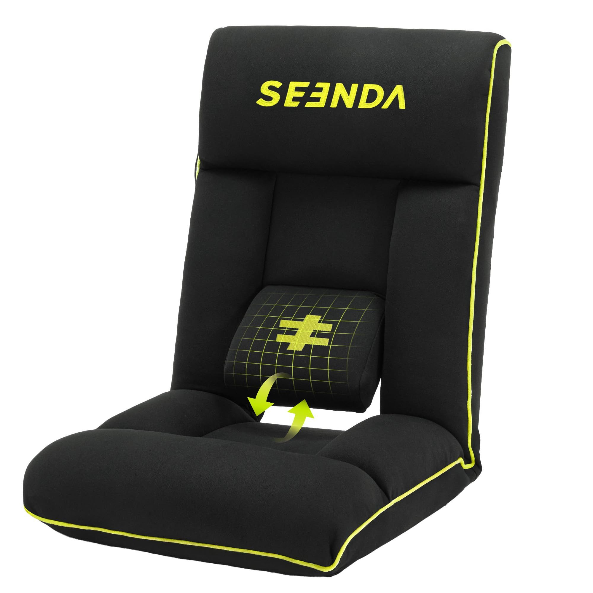 Seenda Bodenkissen GCP-10 Bodenstuhl, Bodensitzkissen, klappbarer Liegestuhl, Bodenkissenstuhl, bodenstehendes Sitzkissen, Bodensessel Faltbar