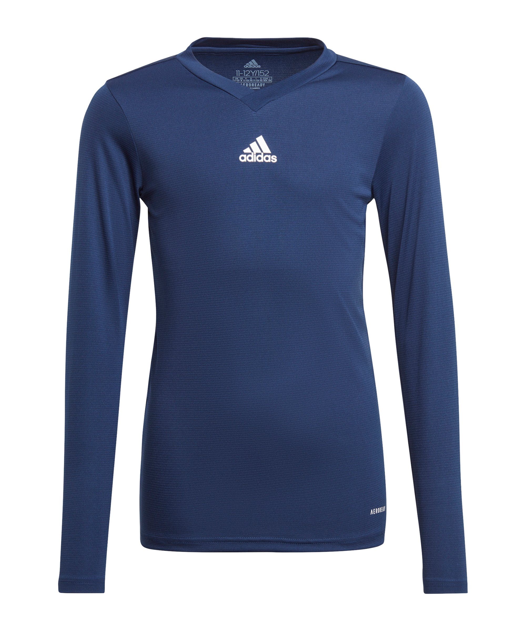 adidas Performance Funktionsshirt Team Base Top langarm Kids Dunkel default blaublau | Funktionsshirts