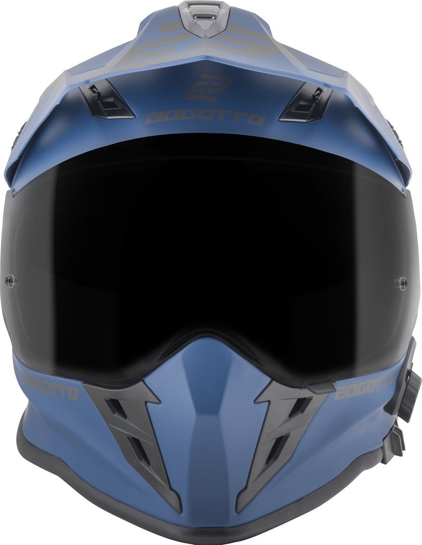 Bogotto Motocrosshelm H331 BT Bluetooth Enduro Helm, vorbereitet für Kommunikationssystem,integriertes Kommunikationss