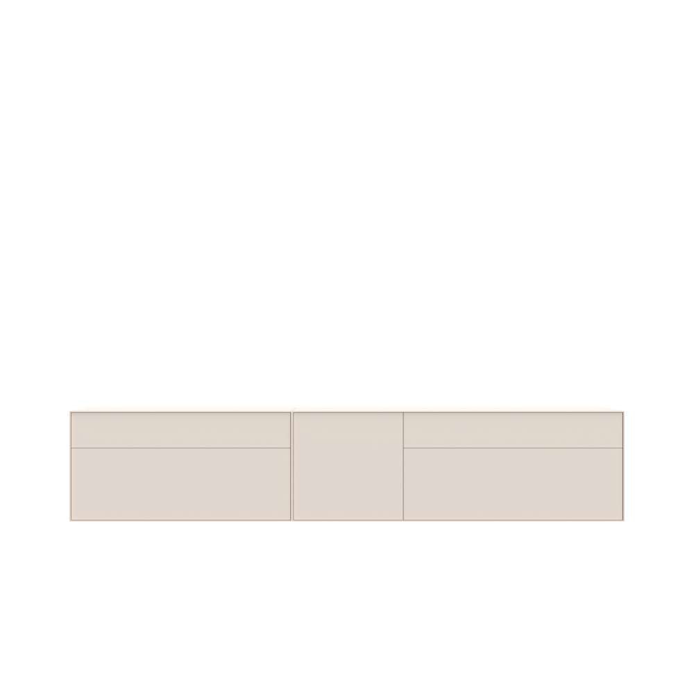 LeGer Home by Lena Gercke Lowboard Essentials, TV-Board, TV-Kommode, TV-Schrank, TV-Möbel (2 St), Breite: 277 cm, UV lackiert, Push-to-open-Funktion