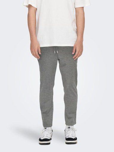 Medium Melange LINUS & ONLY SONS PANT Chinohose Grey