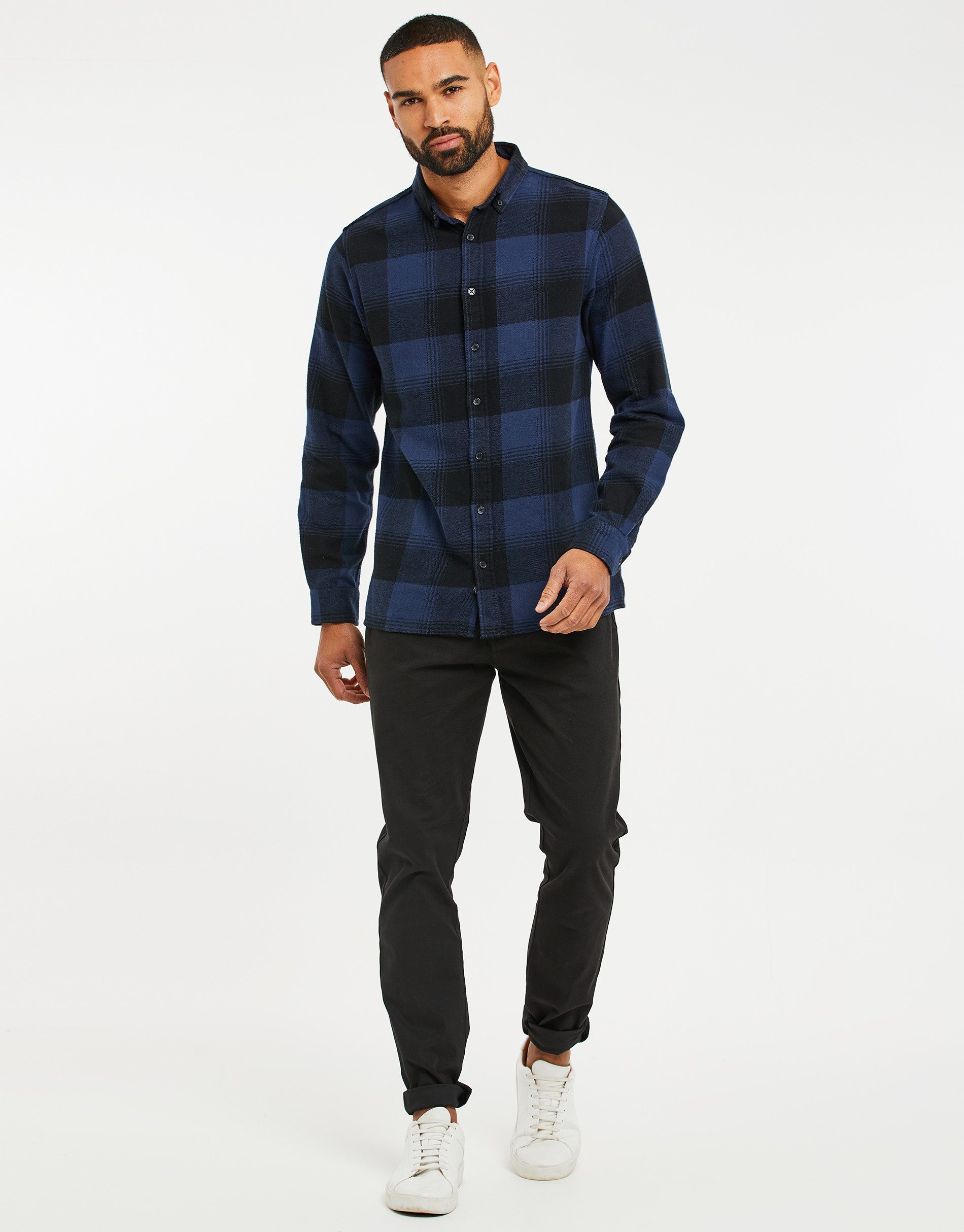 Threadbare Langarmhemd THB Shirt L/Slv Cortona (1-tlg) mit tollem Karo-Must günstig online kaufen