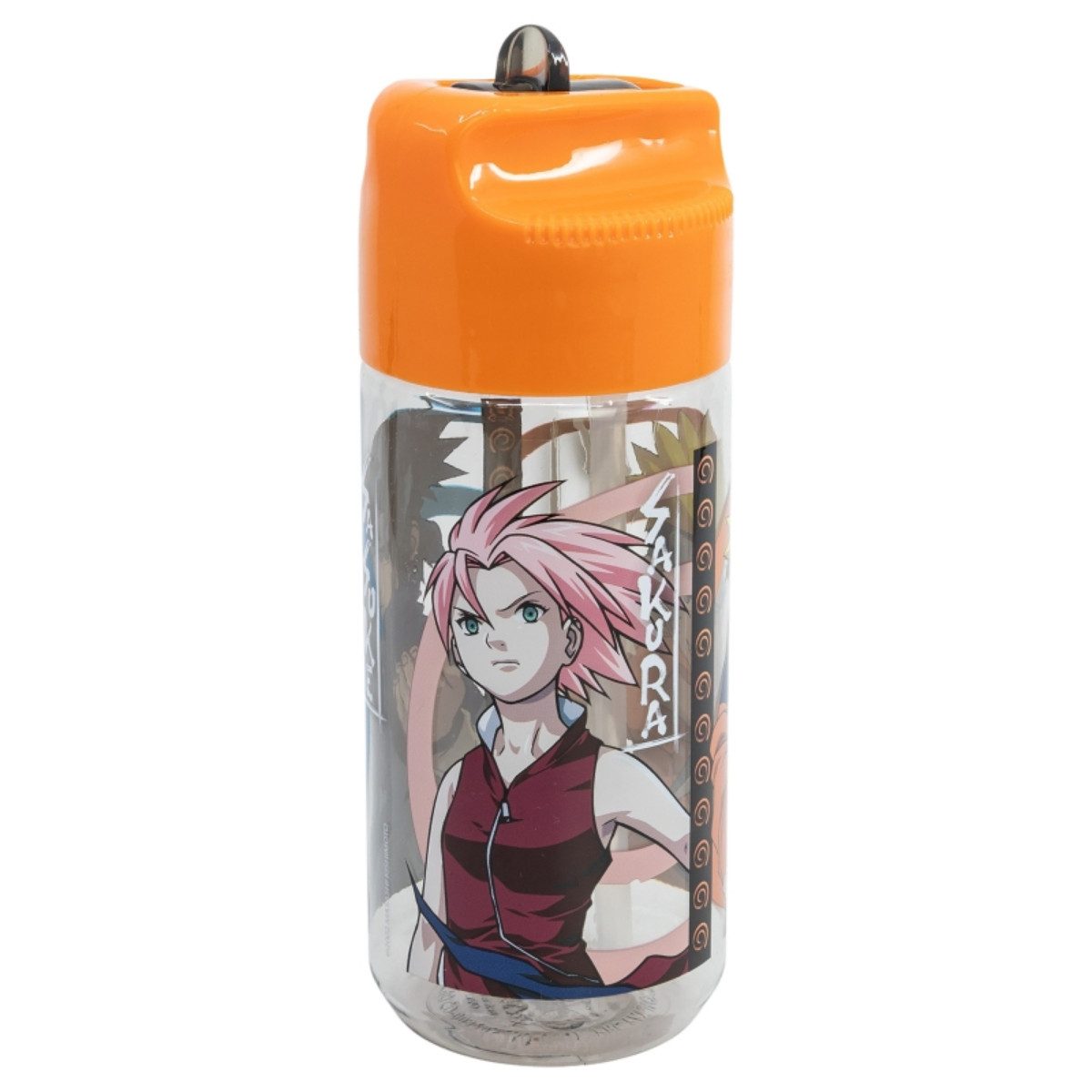 Storline Trinkflasche Naruto für Kinder 430 ml mit praktischem Strohhalm
