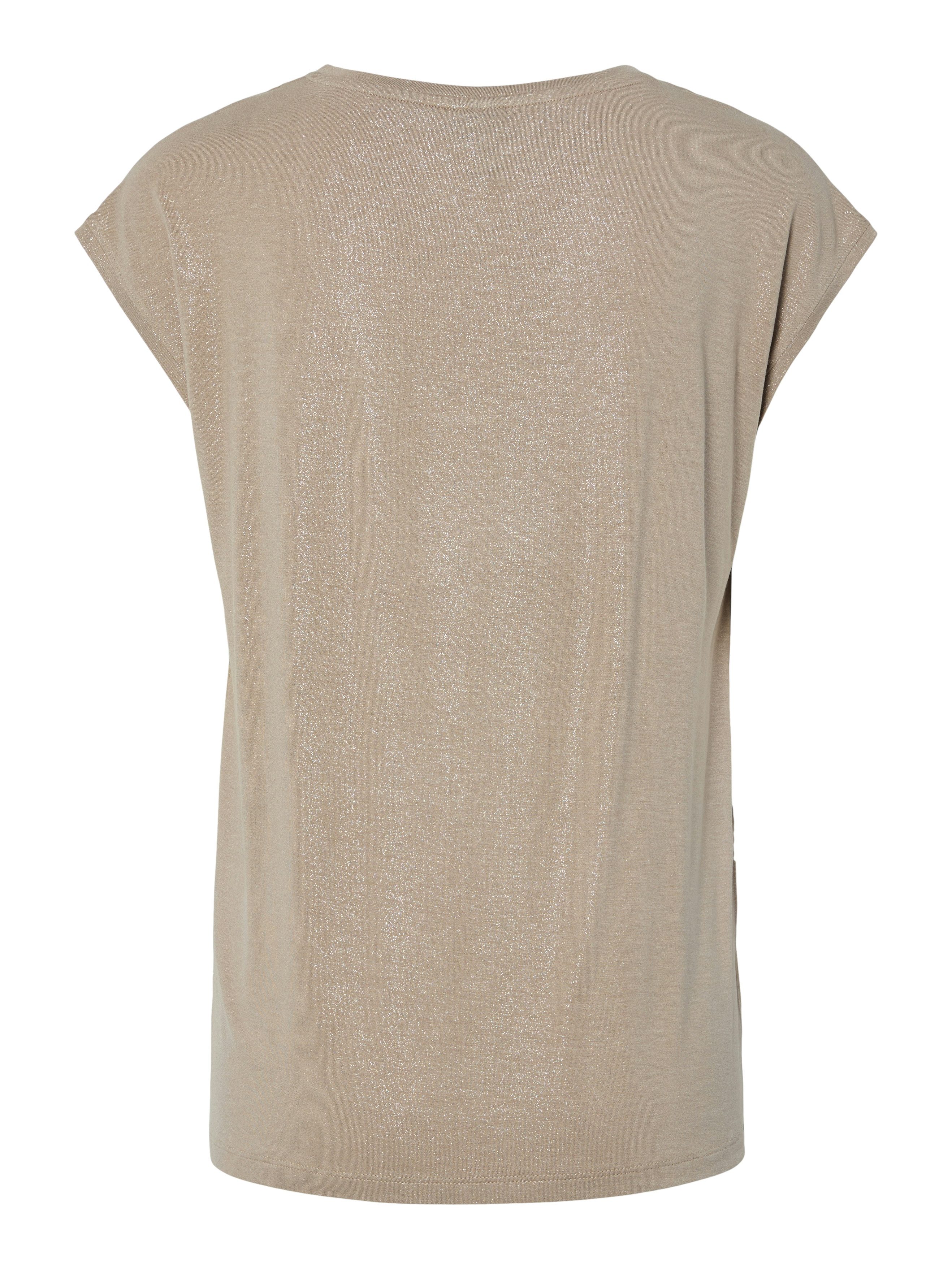 pieces Kurzarmshirt PCALICE SS GLITTER TEE JRS NOOS BC Viskosemischung, loose fit
