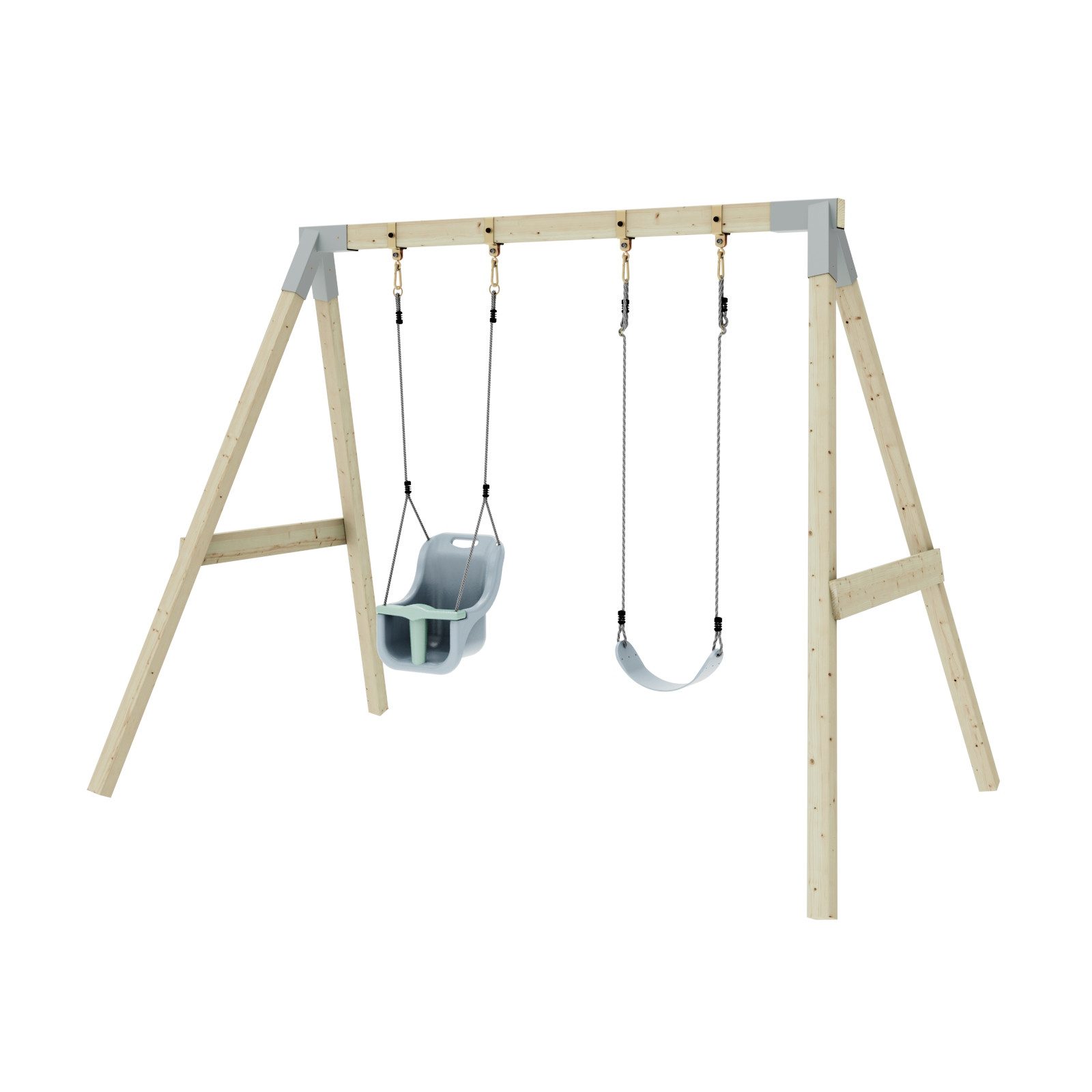 OutdoorToys Schaukelkombination Schaukel Papagei, aus Holz in Blau