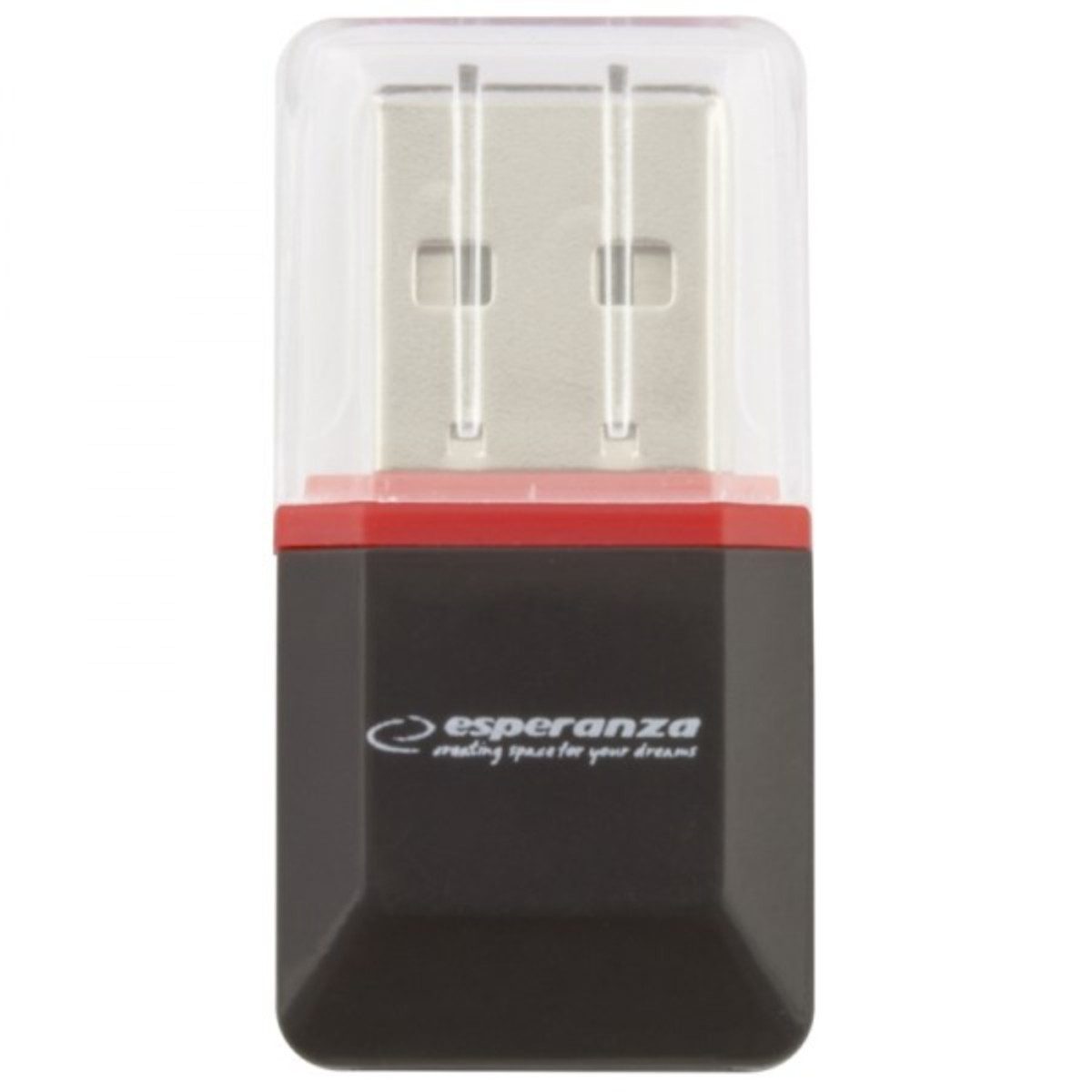 Esperanza Speicherkartenleser EA134K, USB 2.0 Kartenleser für microSD