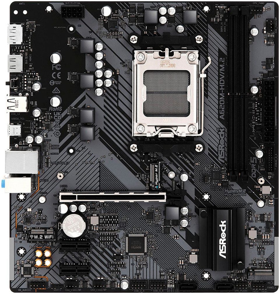 Asrock A620M-HDV/M.2 Mainboard