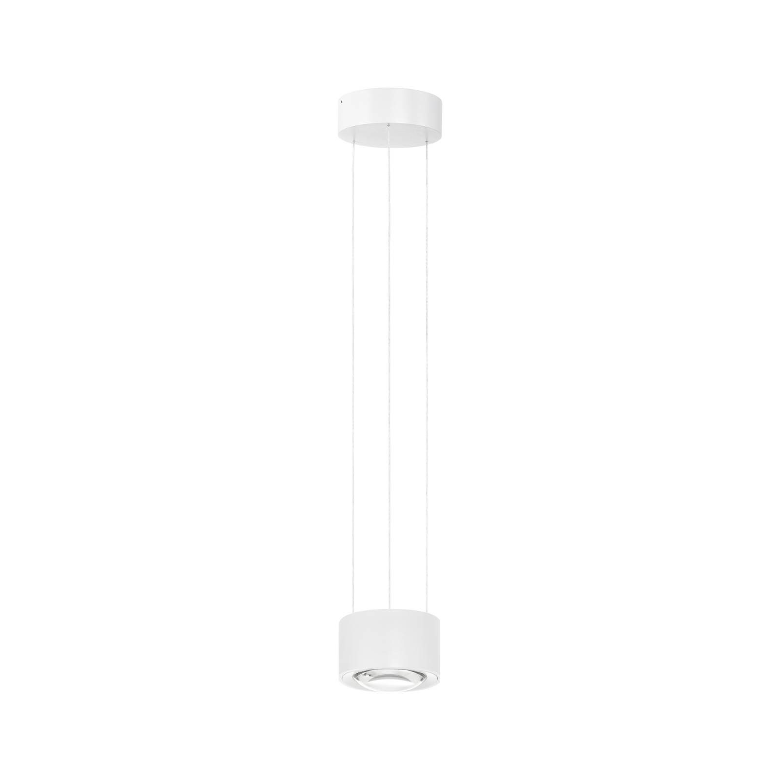 Arcchio LED-Hängeleuchte Rotari, dimmbar, LED-Leuchtmittel fest verbaut, warmweiß, Modern, Aluminiumdruckguss, weiß (RAL 9003), 1 flammig, inkl.