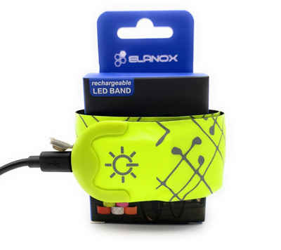 ELANOX LED Blinklicht LED Armband Leuchtband Sport Outdoor Reflektorband Sicherheitslicht