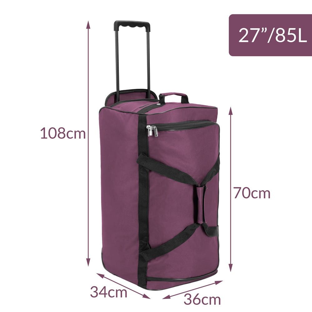 monzana Reisetasche (1-tlg), mit Rollen 85L Trolley Teleskopgriff Groß XL Gepäcktasche