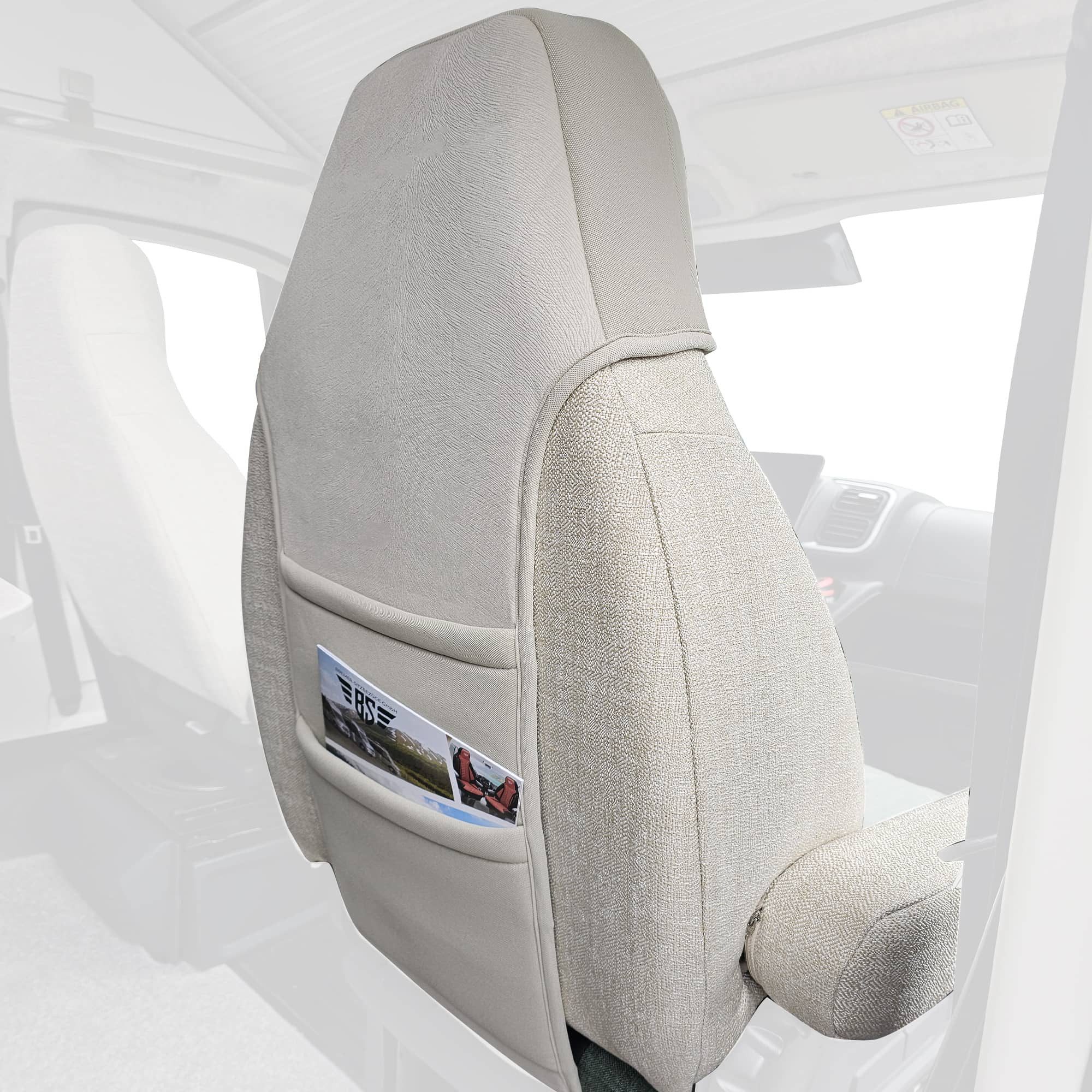BREMER SITZBEZÜGE Rücksitzorganizer für Wohnmobil Sitzorganizer für Bravia Swan 599 Trend Edition 636 (Packung, 1-tlg., 1x Sitz Organizer und Montagehaken)