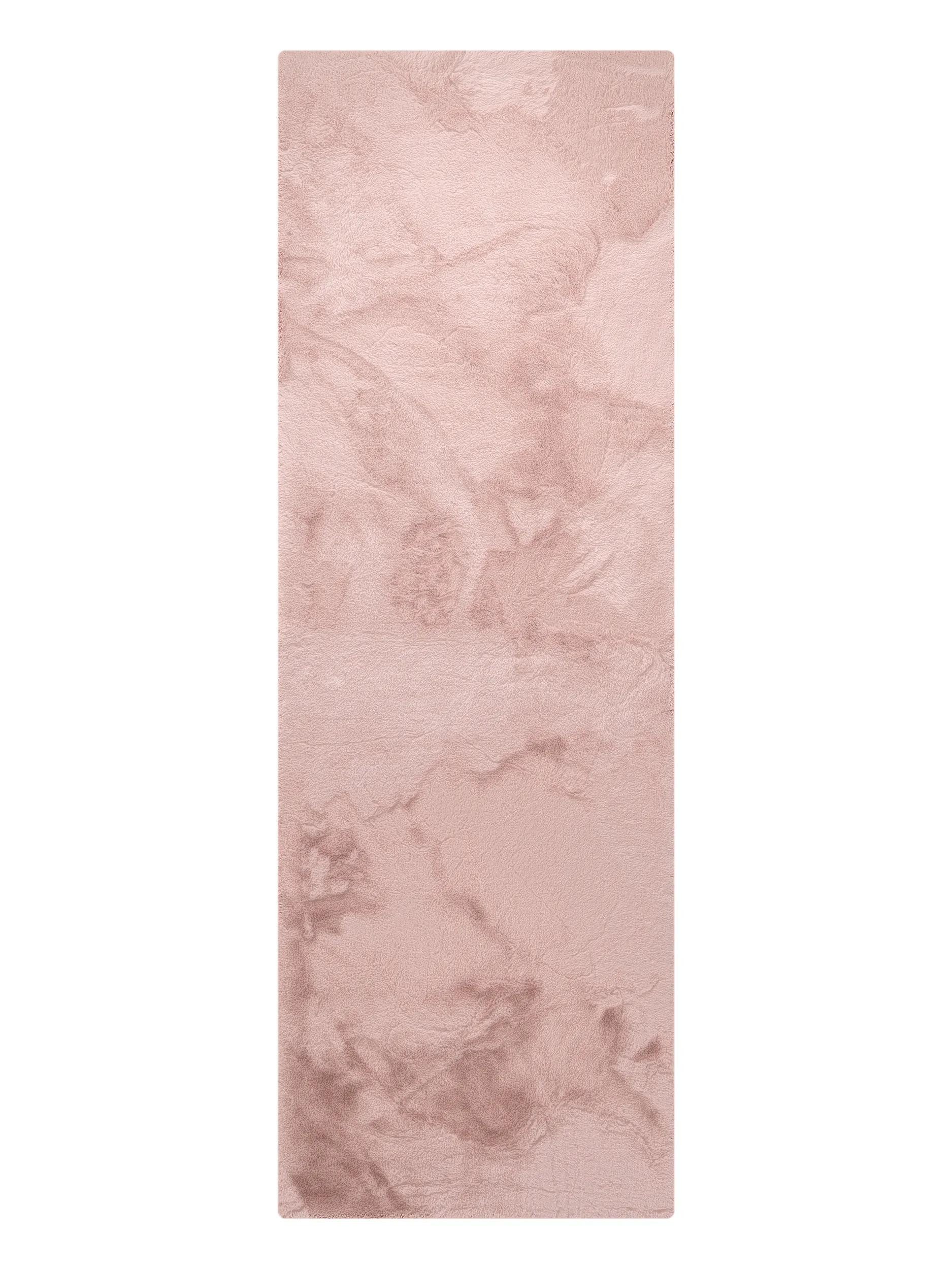 benuta Fellteppich Dave, rechteckig, Höhe: 21 mm, Teppich Wohnzimmer, Schlafzimmer, Esszimmer, Flur, Kunstfaser, Cozy