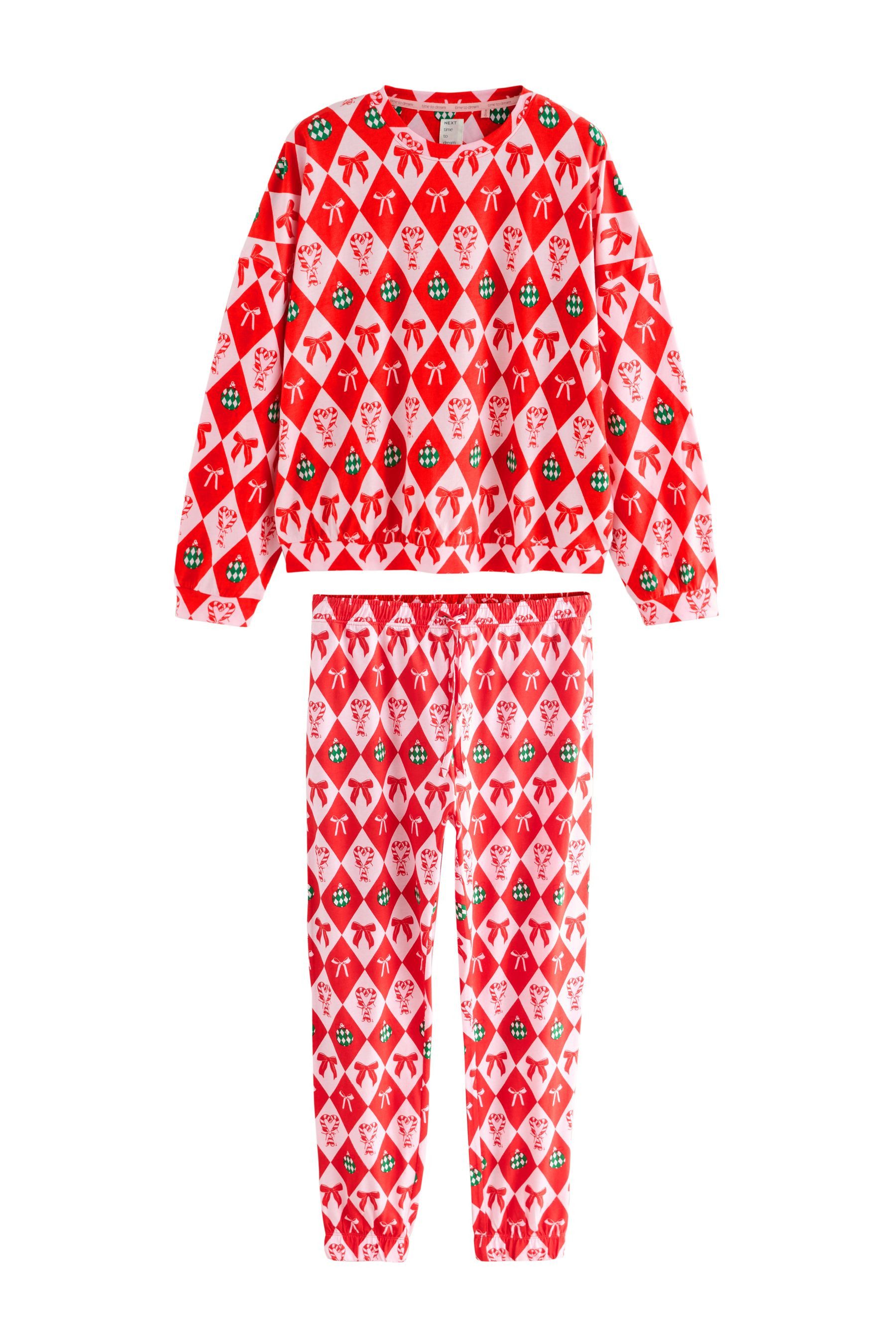 Pyjama Langärmeliger Schlafanzug aus 100 % Baumwolle