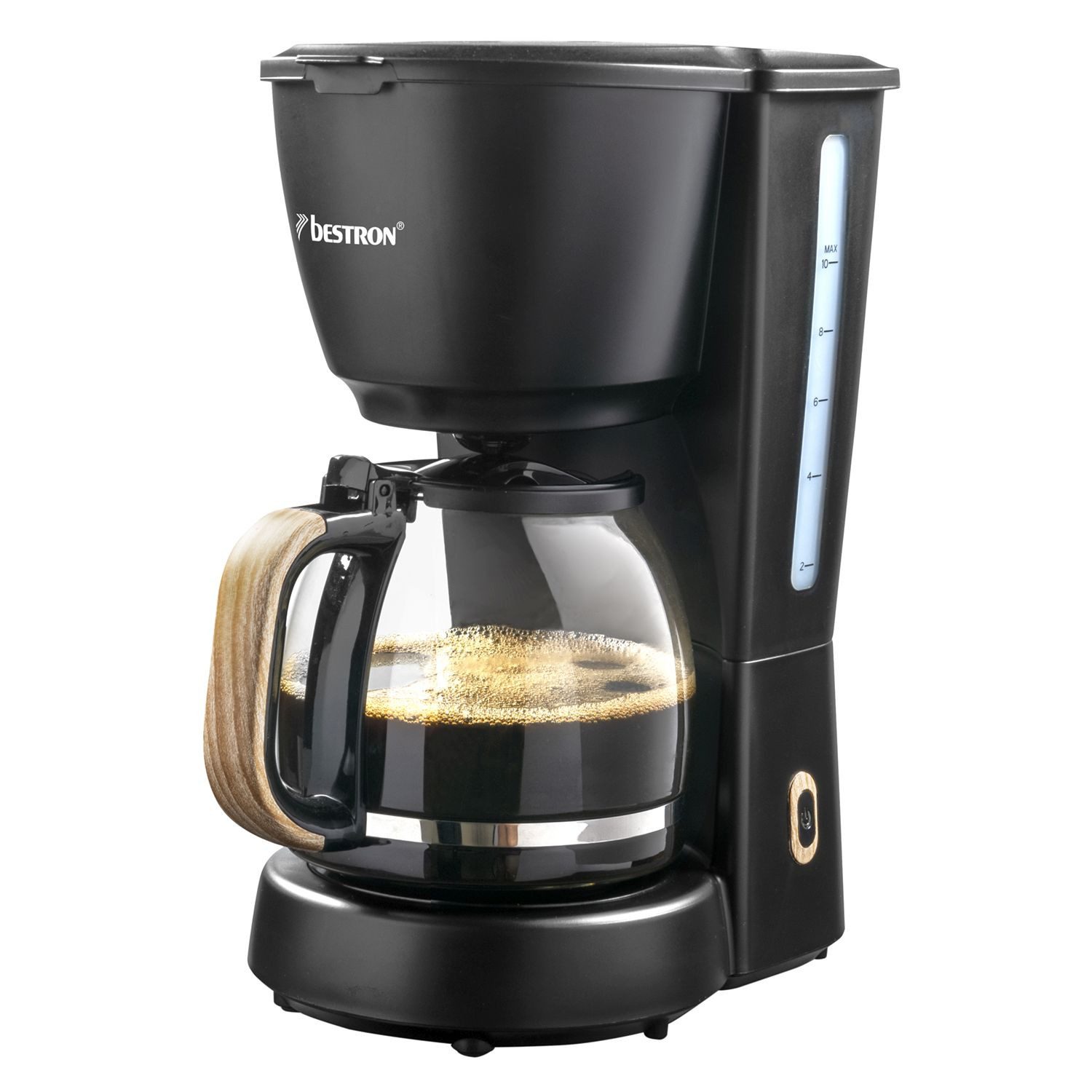 bestron Filterkaffeemaschine ACM900BW, 750 W – 1,00-l-Glaskaraffe