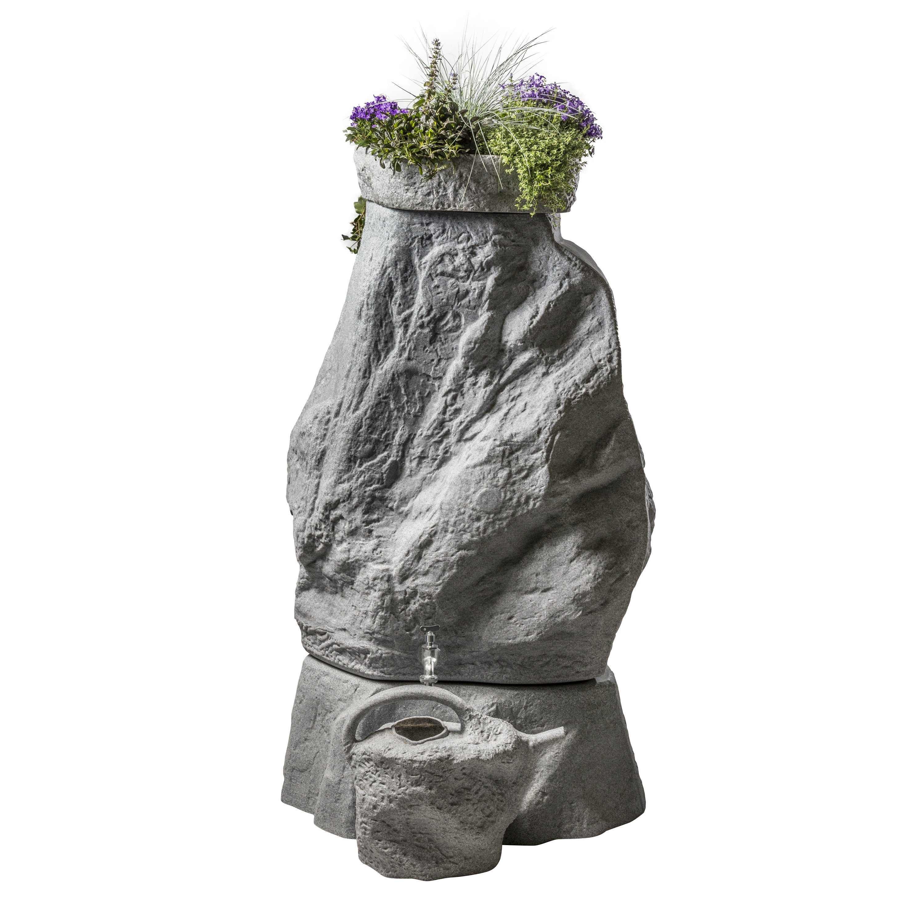 GreenLife Pflanzschale für den Dekor-Regenspeicher "Hinkelstein", sand