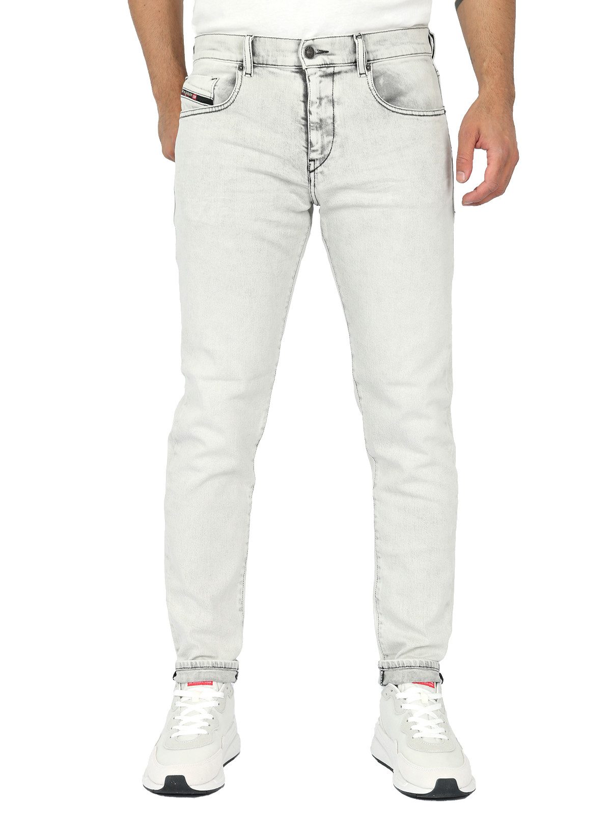 Diesel Slim-fit-Jeans Herren Stretch Hose - 2019 D-Strukt R69RE günstig online kaufen