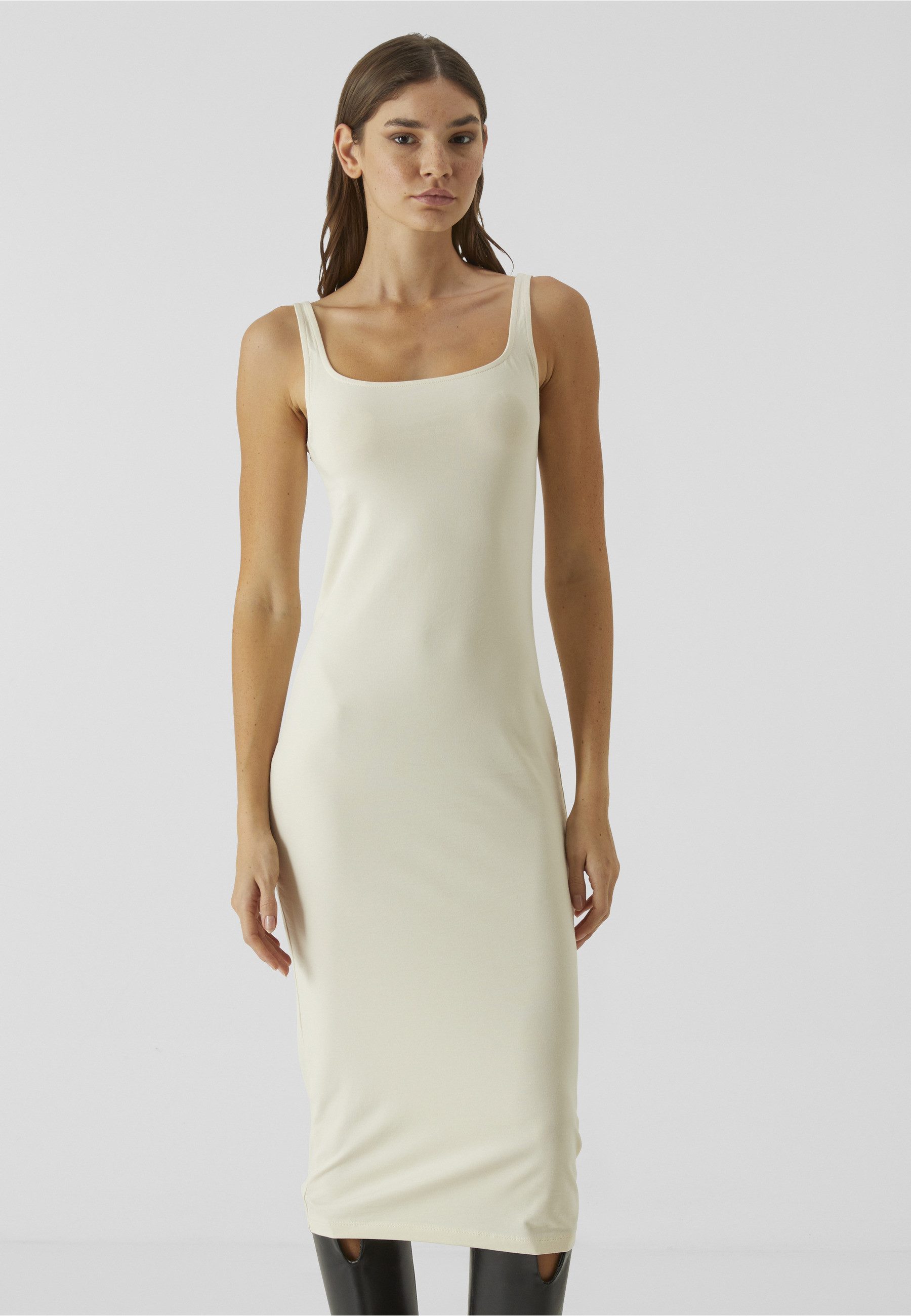 URBAN CLASSICS Shirtkleid Urban Classics Ladies Basic Long Cotton Jersey Dress (1-tlg)