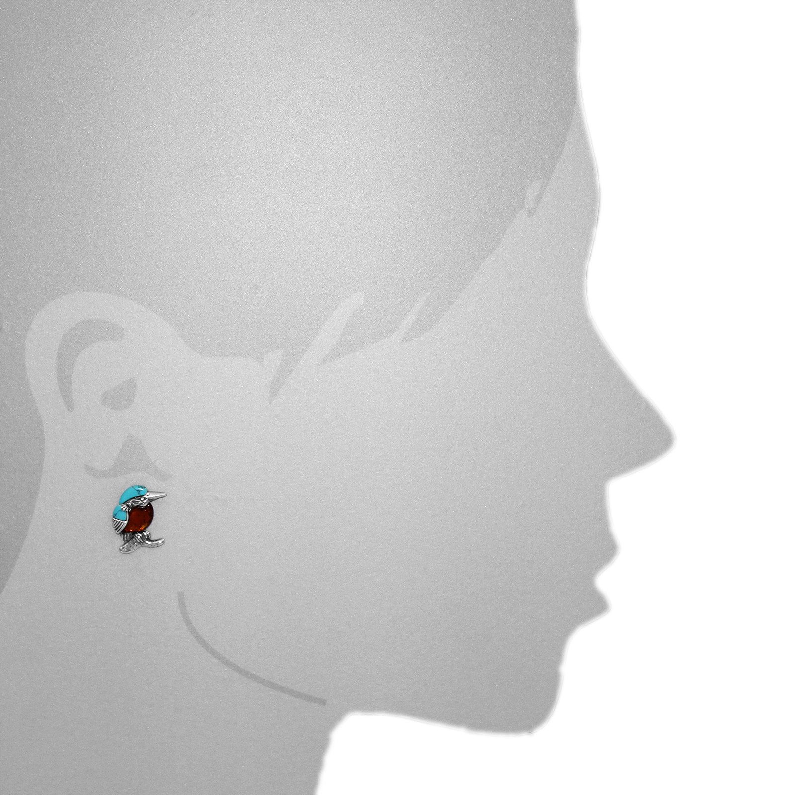 OSTSEE-SCHMUCK Paar Ohrstecker Ostsee-Schmuck Ohrstecker Vogel günstig online kaufen