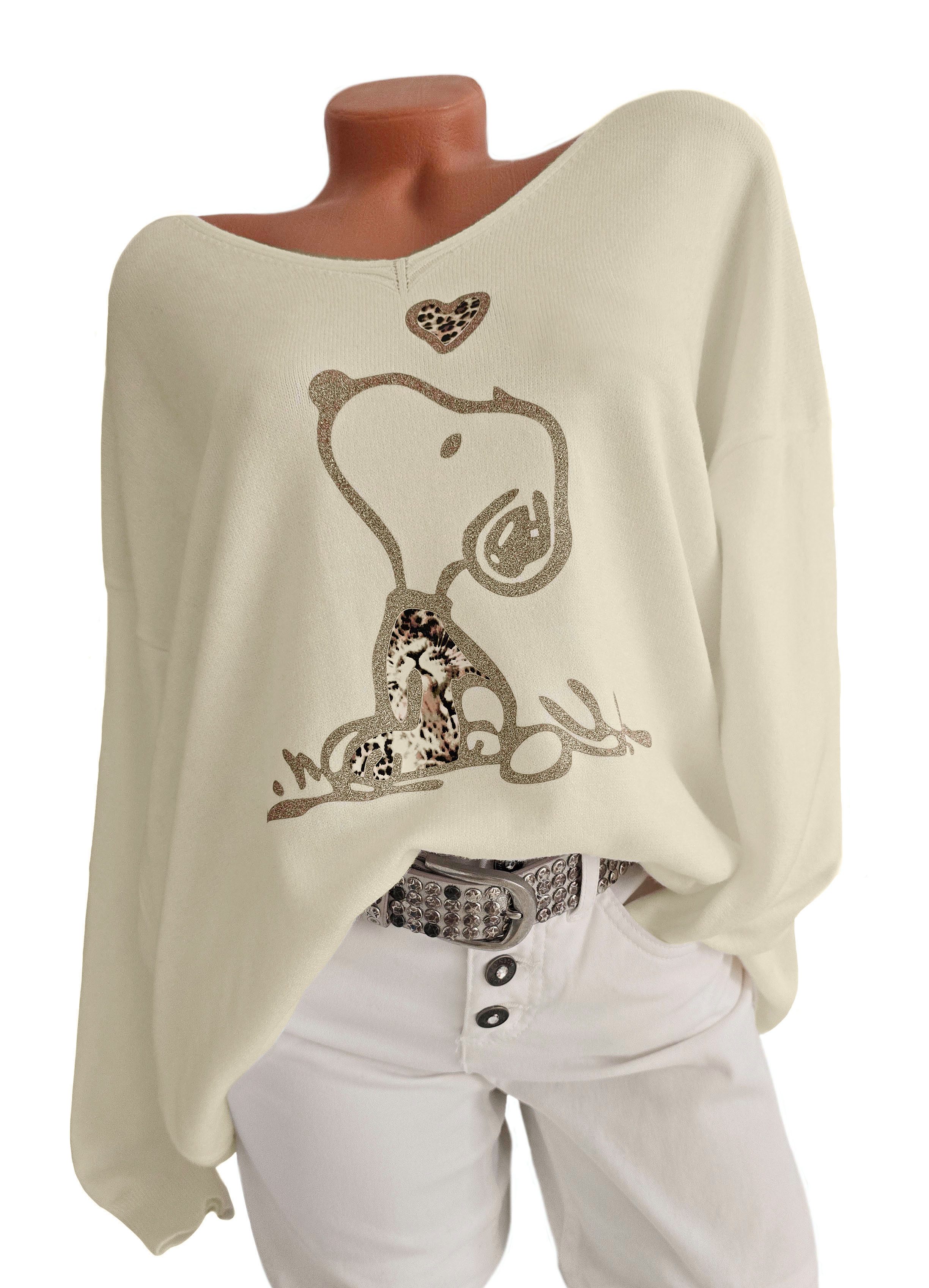 Rehoboth Moda V-Ausschnitt-Pullover Feinstrick Damen Pullover günstig online kaufen