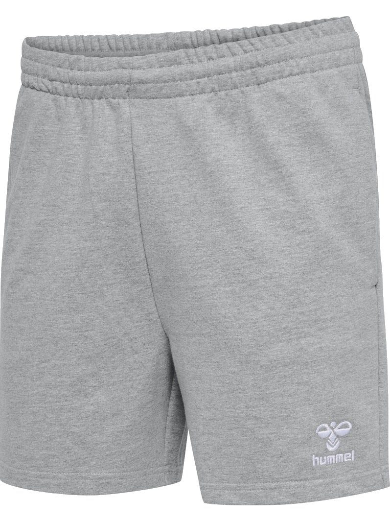 hummel Sweatshorts Freizeithose hmlGO 2.0 (Bio-Baumwolle) kurz grau Damen