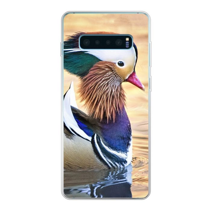 MuchoWow Handyhülle Ente - Wasser - Tier Phone Case Handyhülle Samsung Galaxy S10 Lite Silikon Schutzhülle