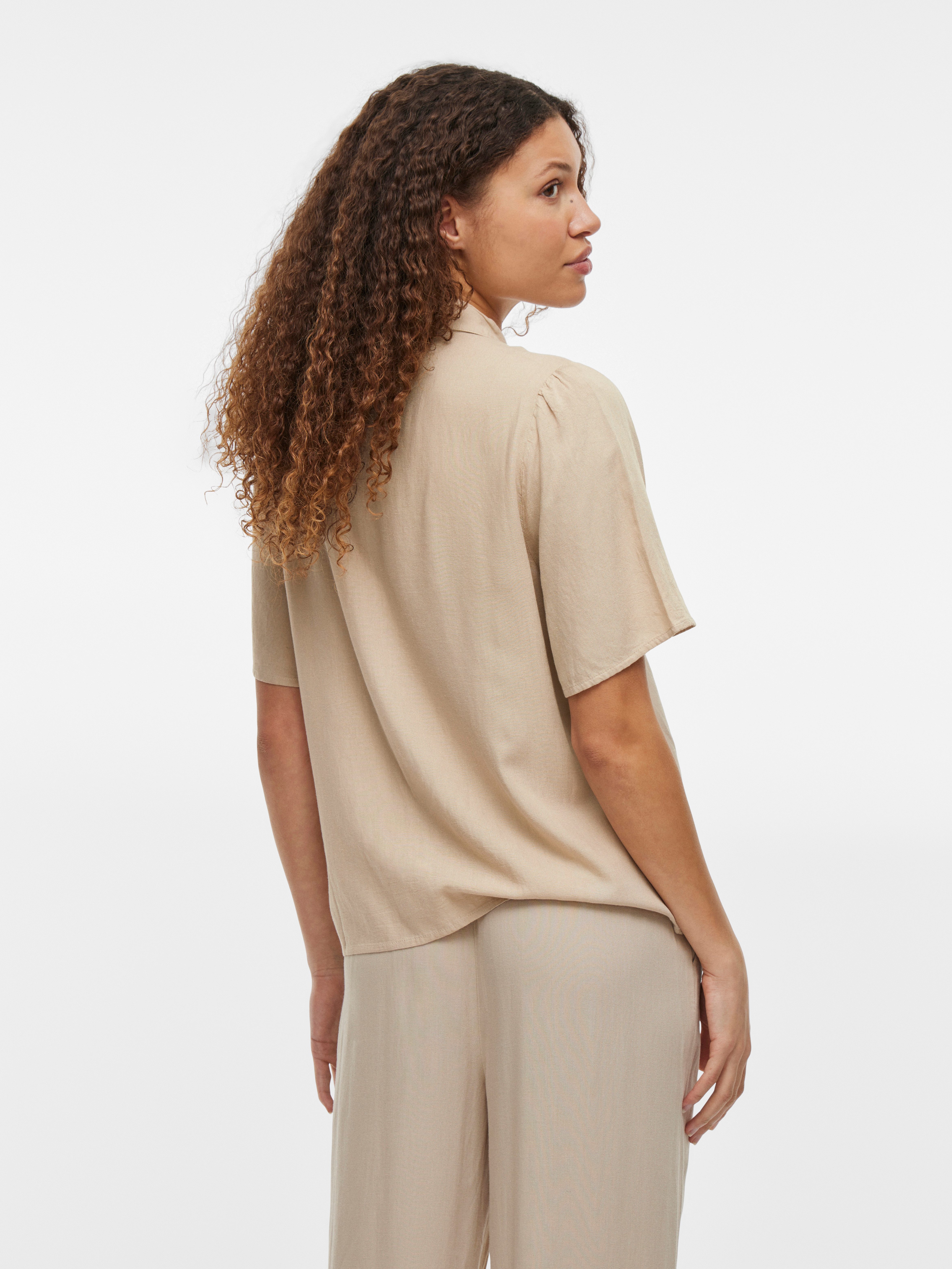 Vila Kurzarmbluse VIPRICIL S/S NEW SHIRT - NOOS