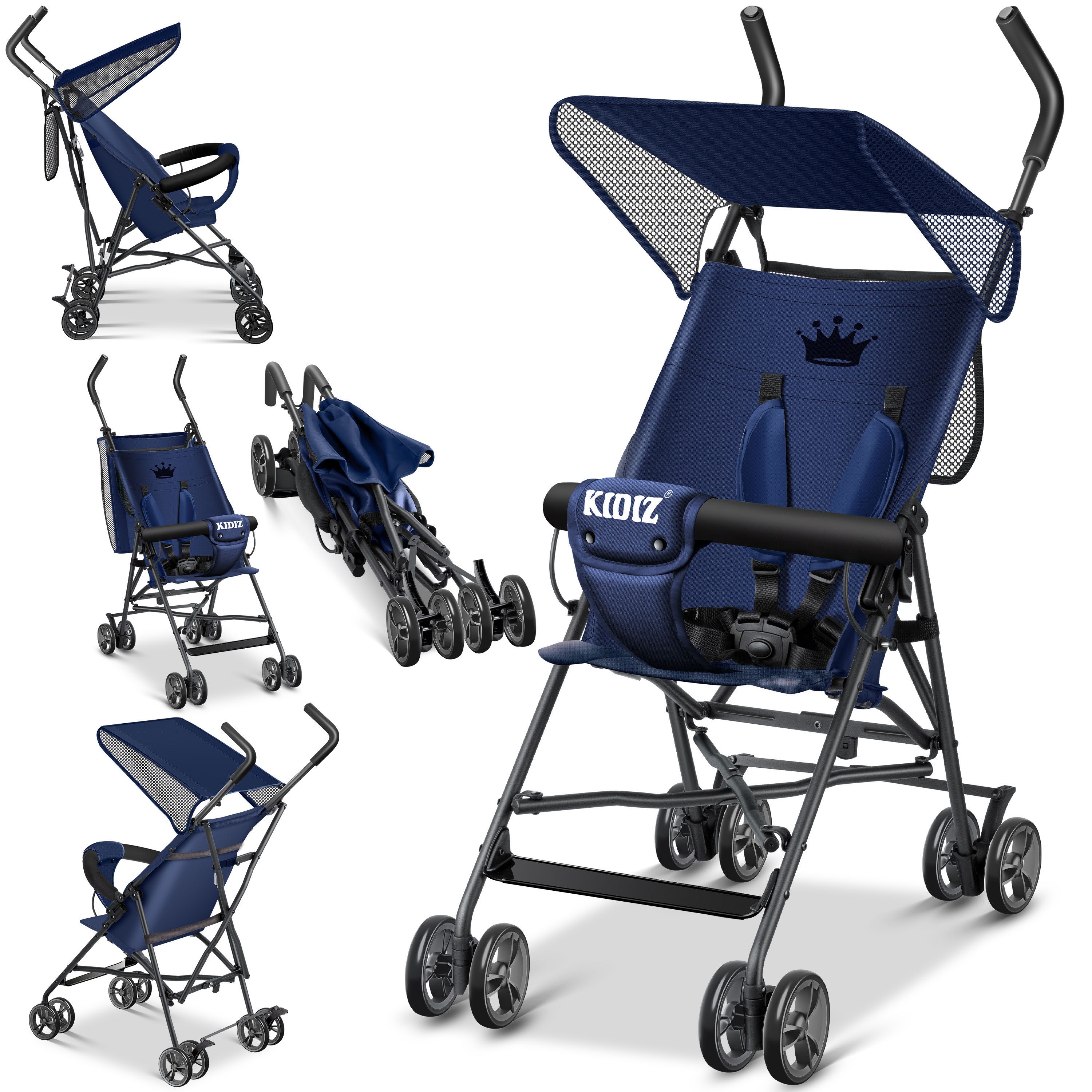 KIDIZ Kombi-Kinderwagen, Kinderwagen CITY Buggy Kinderbuggy klappbar Sportwagen Faltbar