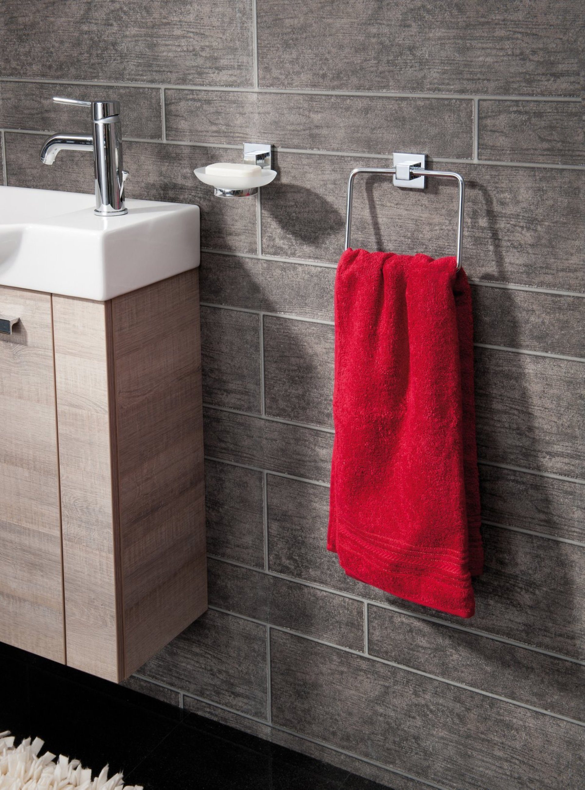 FACKELMANN Seifenschale Ablageschale MARE, Seifenschale mit verchromtem Hal günstig online kaufen