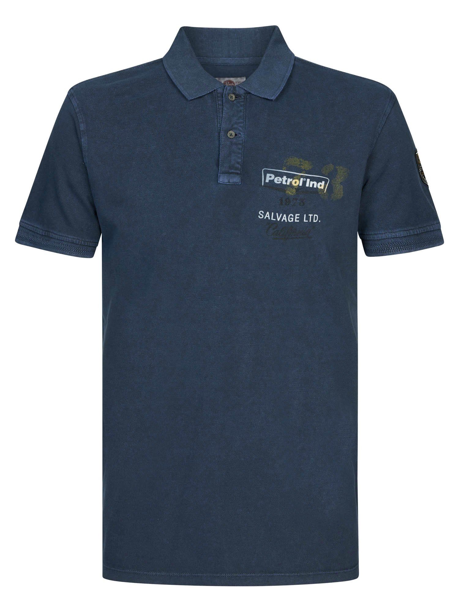 Petrol Industries Poloshirt Kurzarmshirt Poloshirt dunkelblau Polo