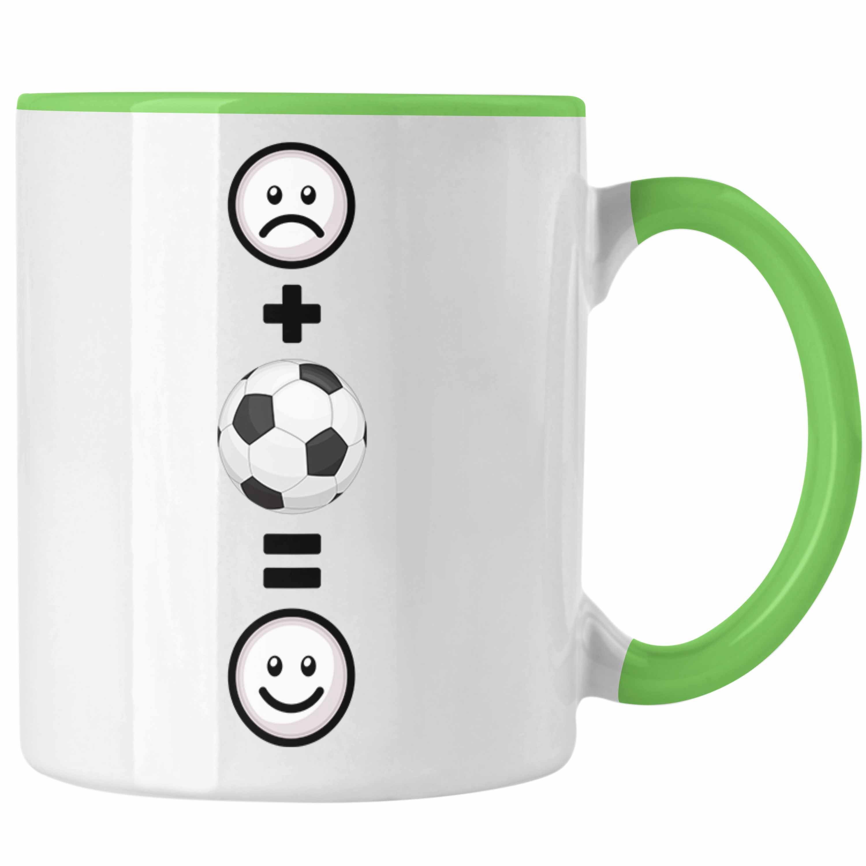 Gebot Trendation Tasse Fußball Tasse für L Trainer Geschenk :(Fußball) Grün Fußballspieler