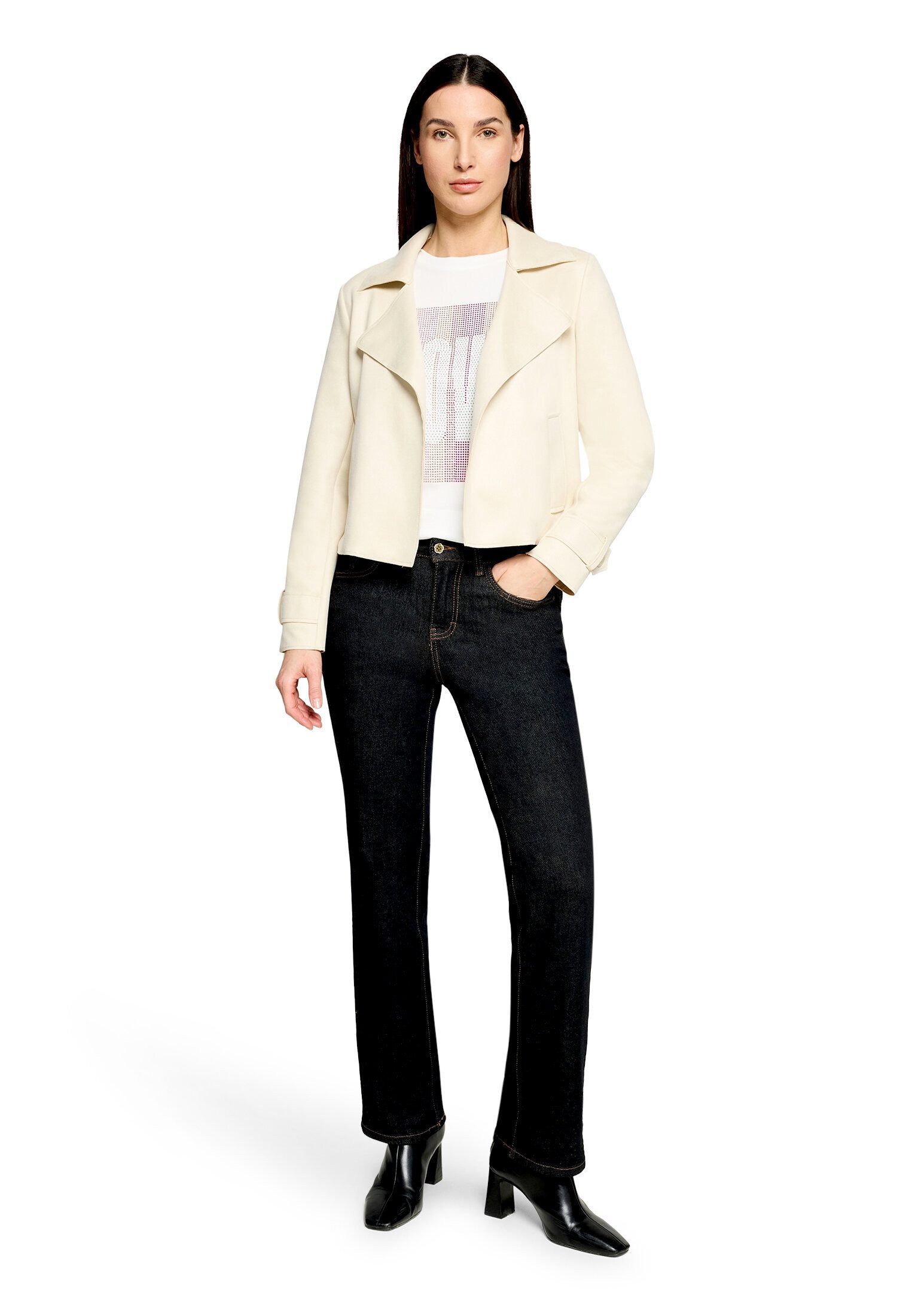 Cartoon Jackenblazer Damen mit Taschen