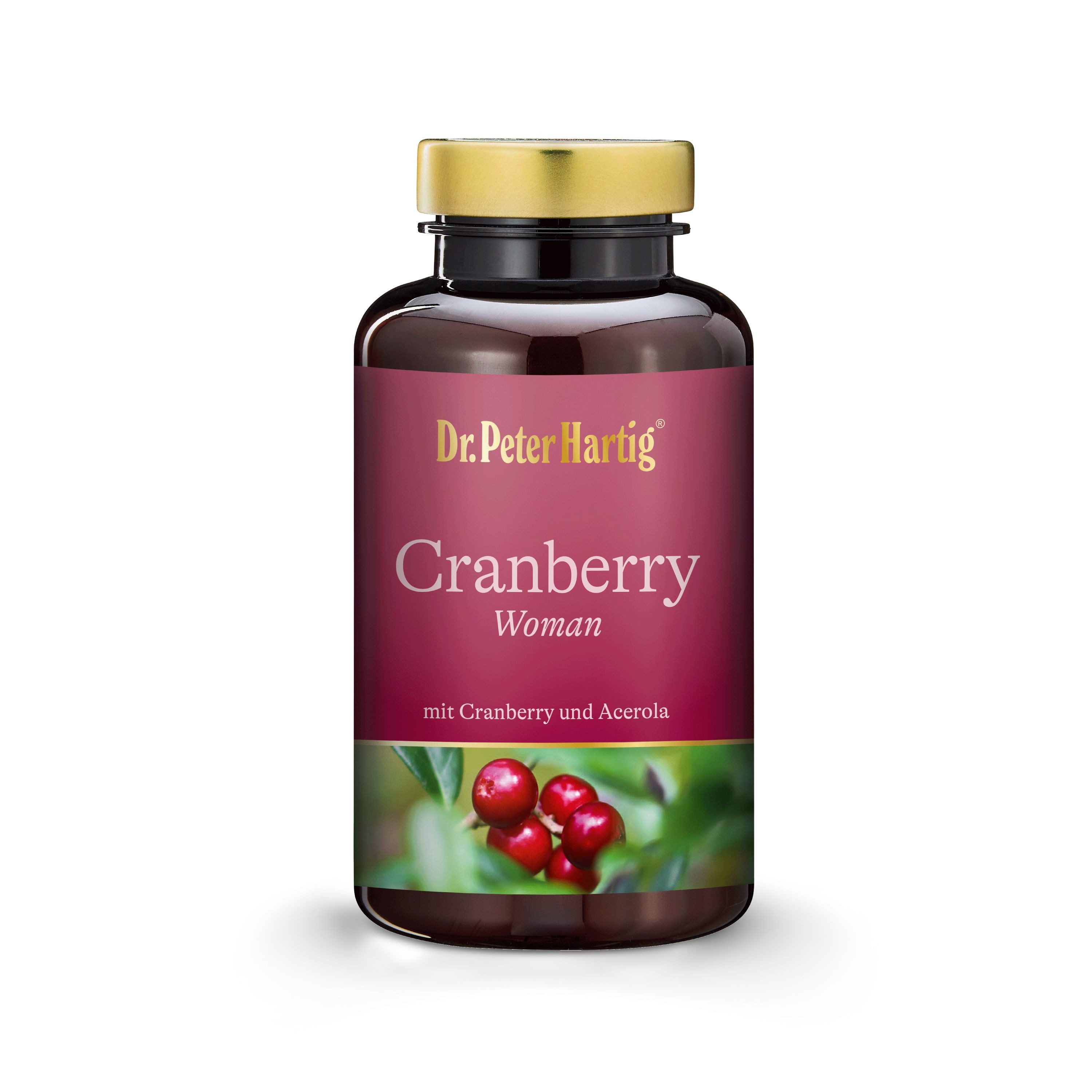 Dr. Peter Hartig Cranberry Woman, unterstützt ihre Blase, für mehr Wohlbefinden Kapseln, 120 Kapseln, 4-Monats-Vorrat, à 75 g