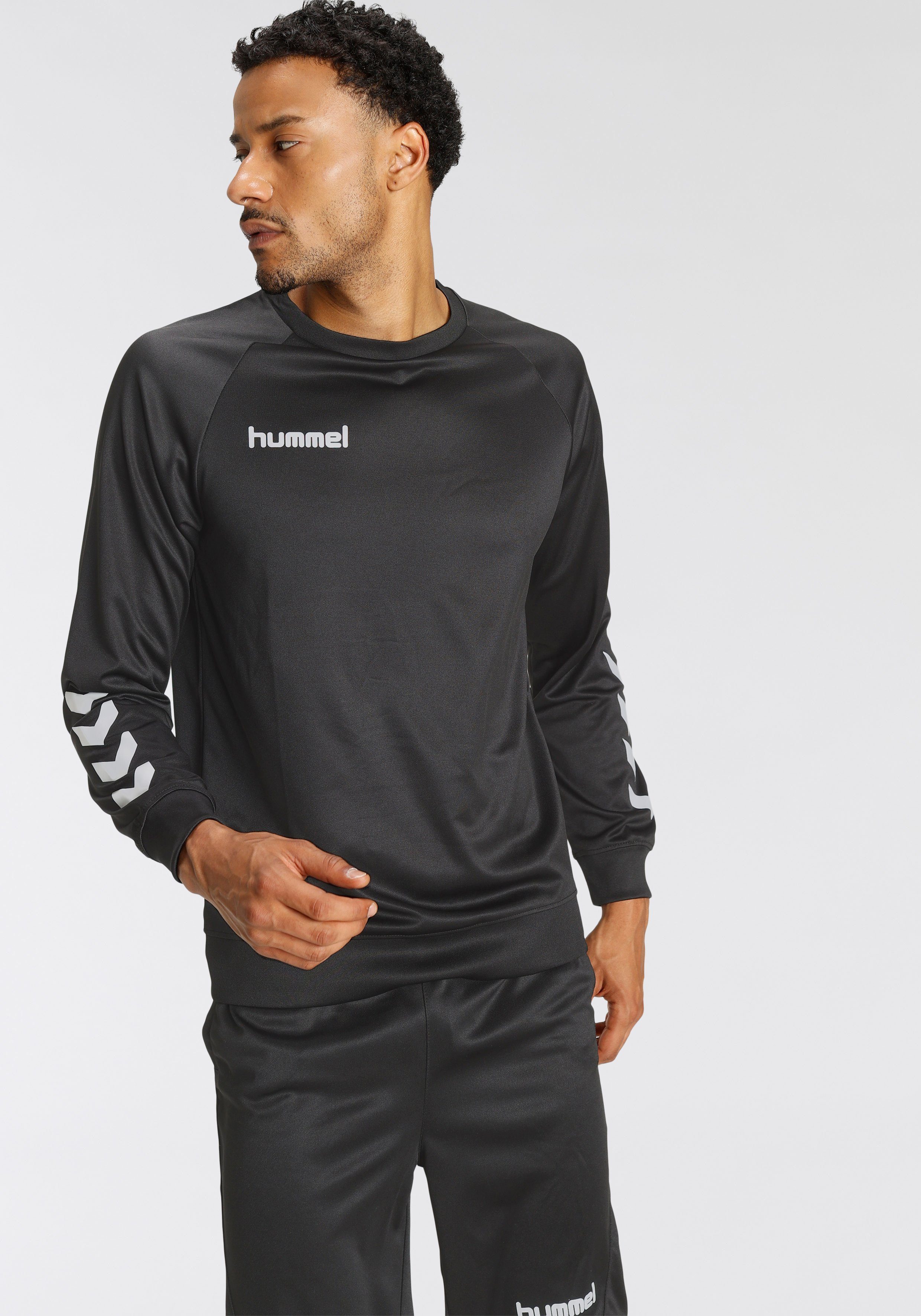 Hummel Auth Charge LS Poly Jersey T-Shirt, Uomo, AUTH CHARGE LS
