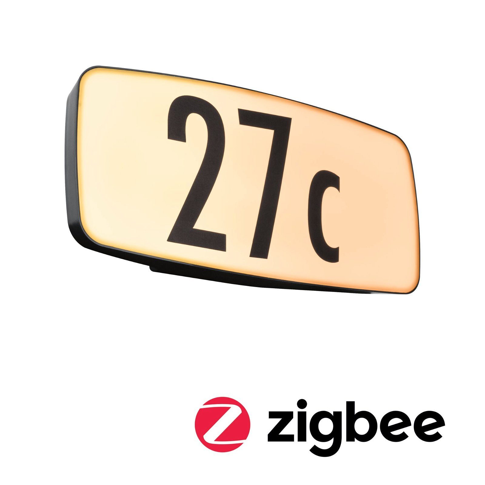 Paulmann LED Außen-Wandleuchte Hausnummernleuchte IP44276x73mm 6,5W 430lm 230V Anthrazit Kunststoff, LED fest integriert, Warmweiß, Smart Home Zigbee 3.0 Dämmerungssensor Tunable Warmwhite