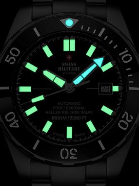 Swiss Military by Chrono Automatikuhr Swiss Military SMA34092.07 Automatik Diver 45mm 100ATM